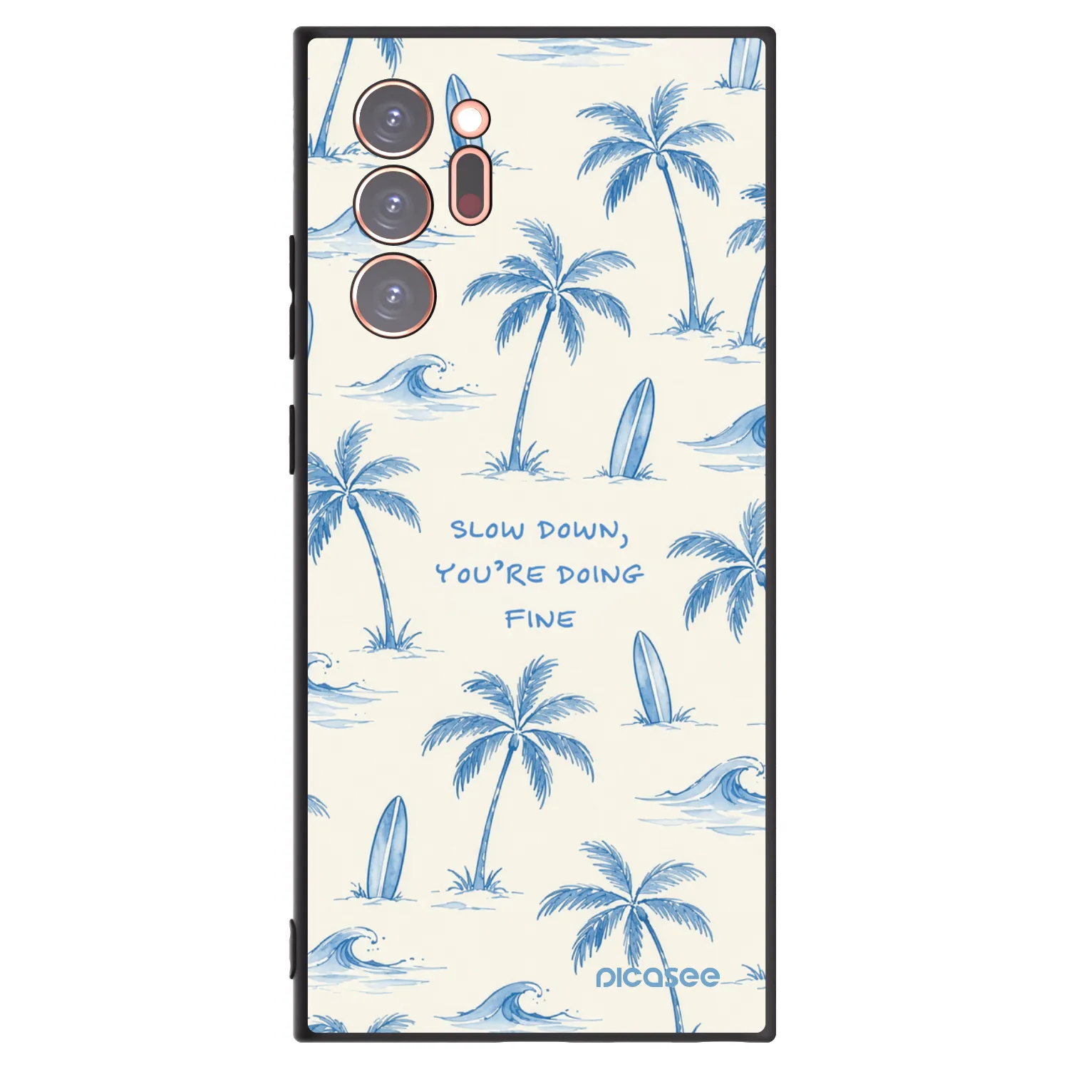 Picasee silikónový čierny obal pre Samsung Galaxy Note 20 Ultra - Slow Tide