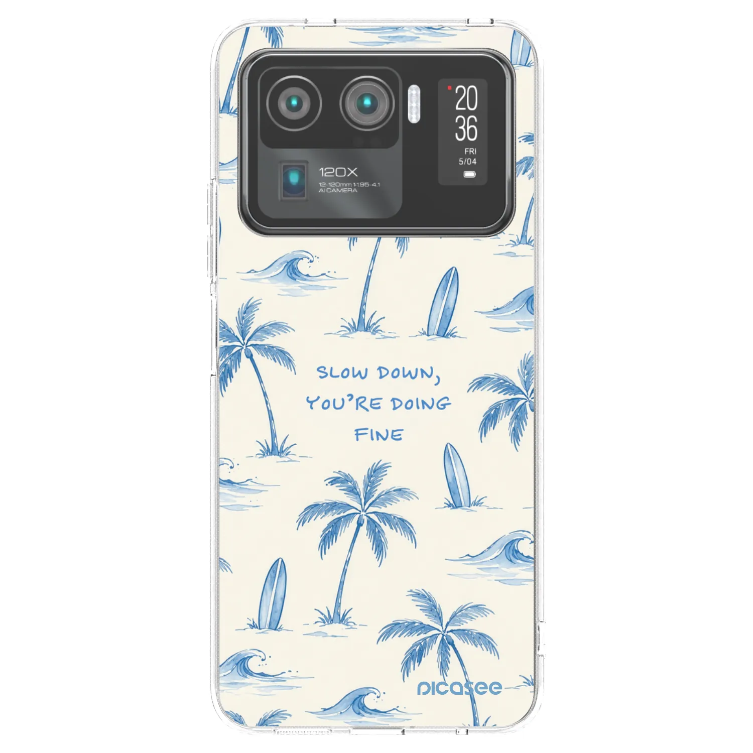 Picasee silikónový prehľadný obal pre Xiaomi Mi 11 Ultra - Slow Tide