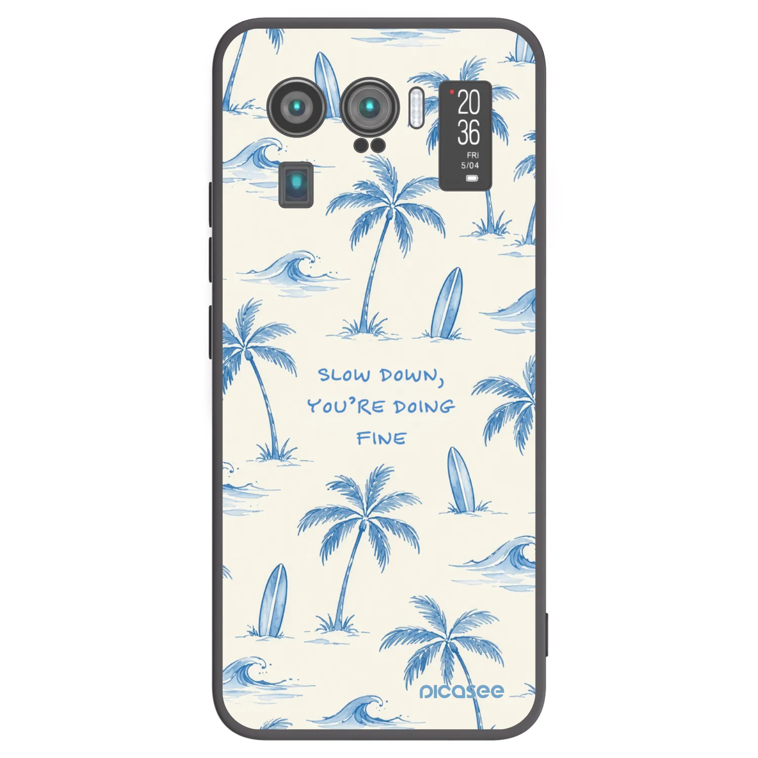 Picasee silikónový čierny obal pre Xiaomi Mi 11 Ultra - Slow Tide