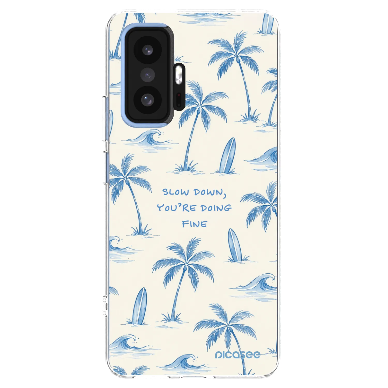 Picasee silikónový prehľadný obal pre Xiaomi 11T Pro - Slow Tide