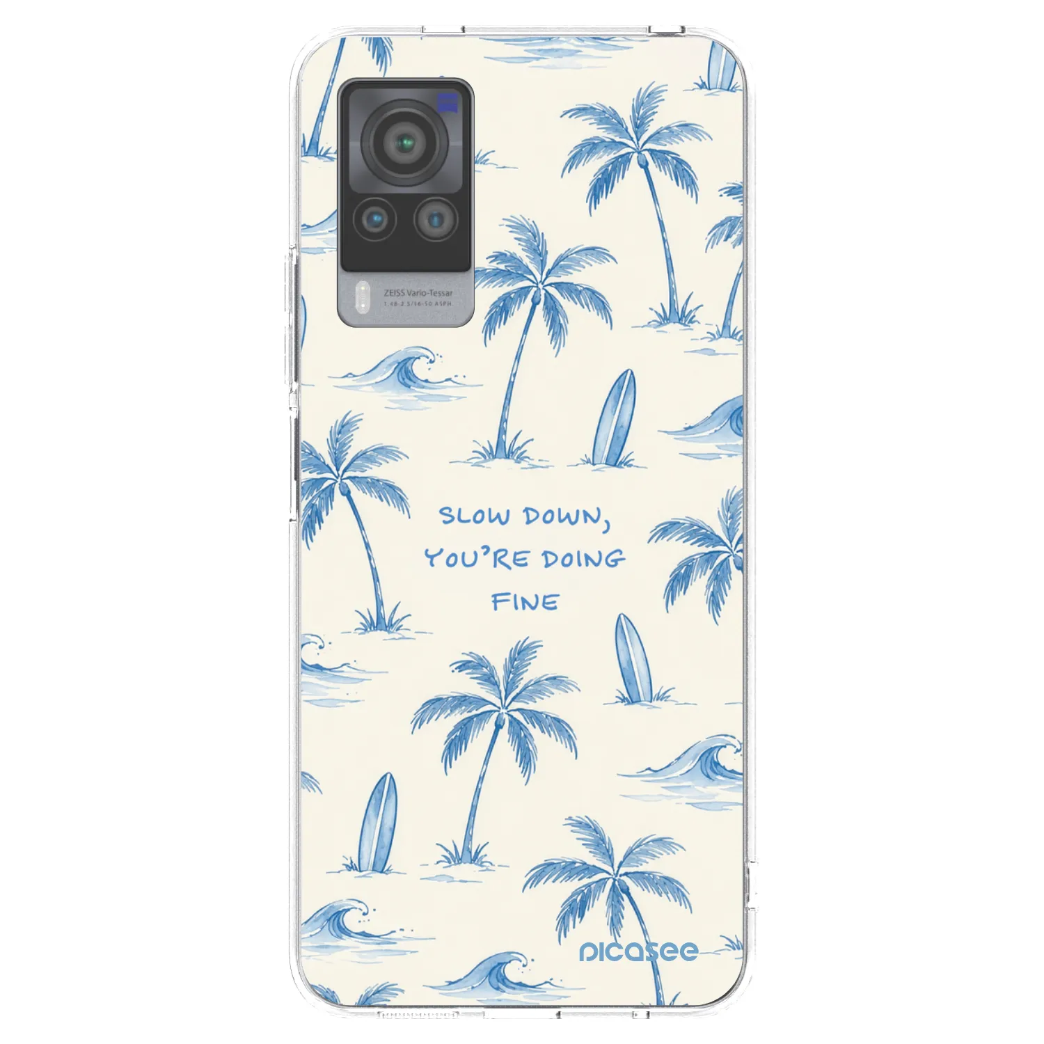 Picasee silikónový prehľadný obal pre Vivo X60 Pro 5G - Slow Tide