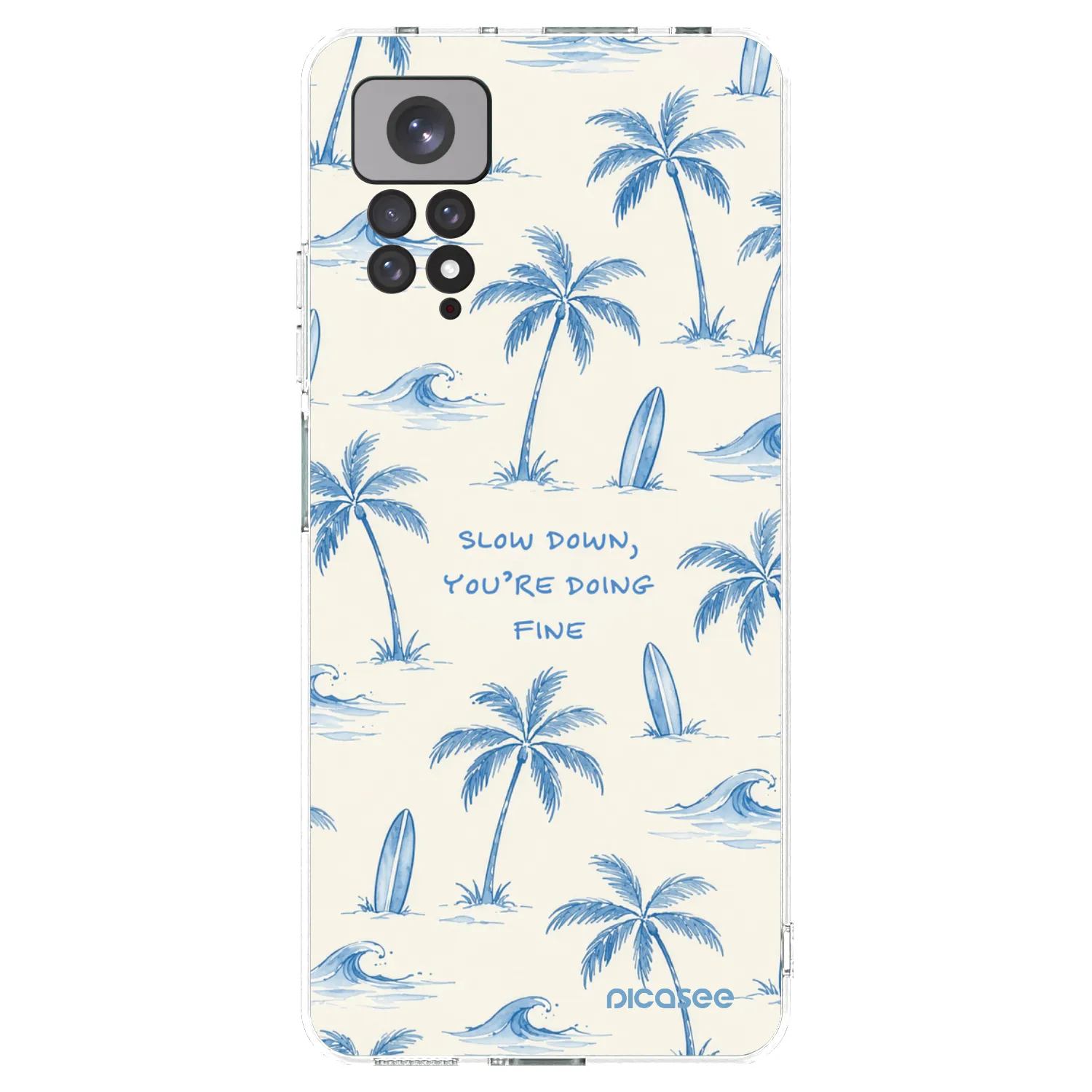 Picasee silikónový prehľadný obal pre Xiaomi Redmi Note 11 - Slow Tide