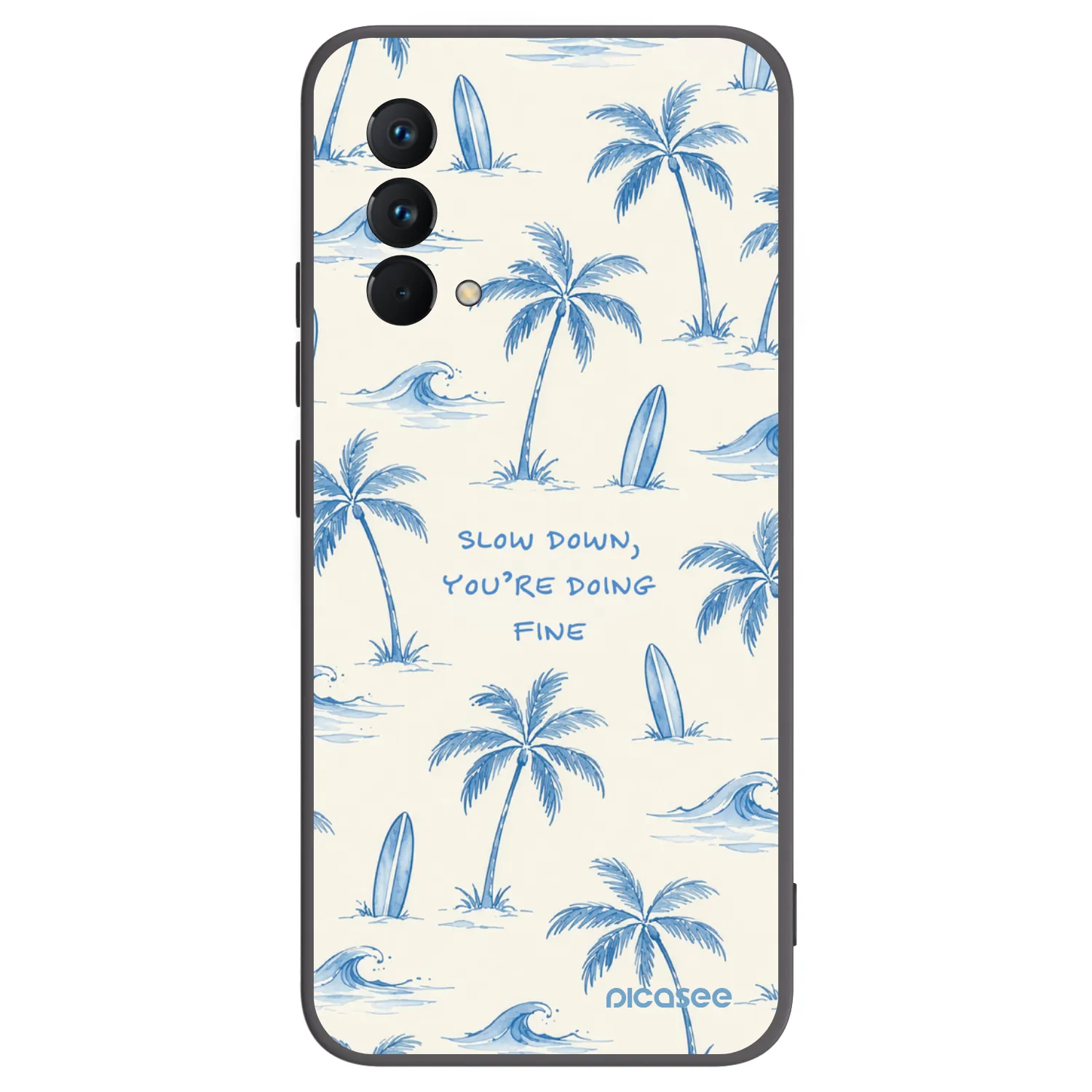 Picasee silikónový čierny obal pre Realme GT Master Edition 5G - Slow Tide