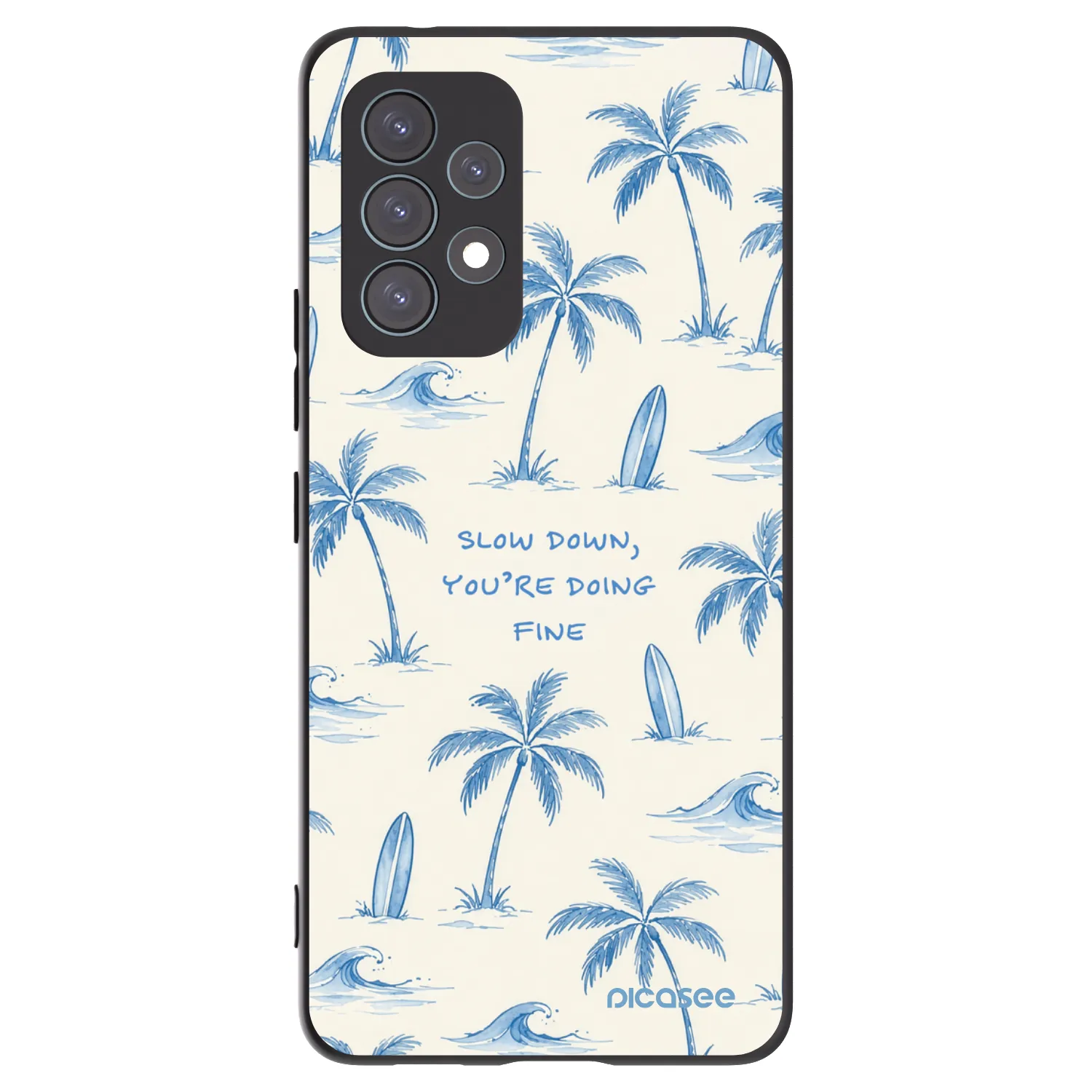 Picasee silikónový čierny obal pre Samsung Galaxy A53 5G A536 - Slow Tide