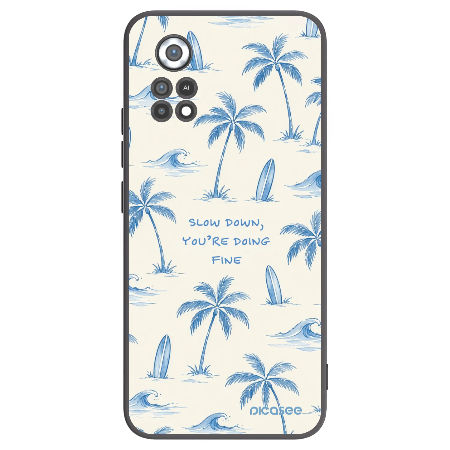Picasee silikónový čierny obal pre Xiaomi Poco X4 Pro 5G - Slow Tide