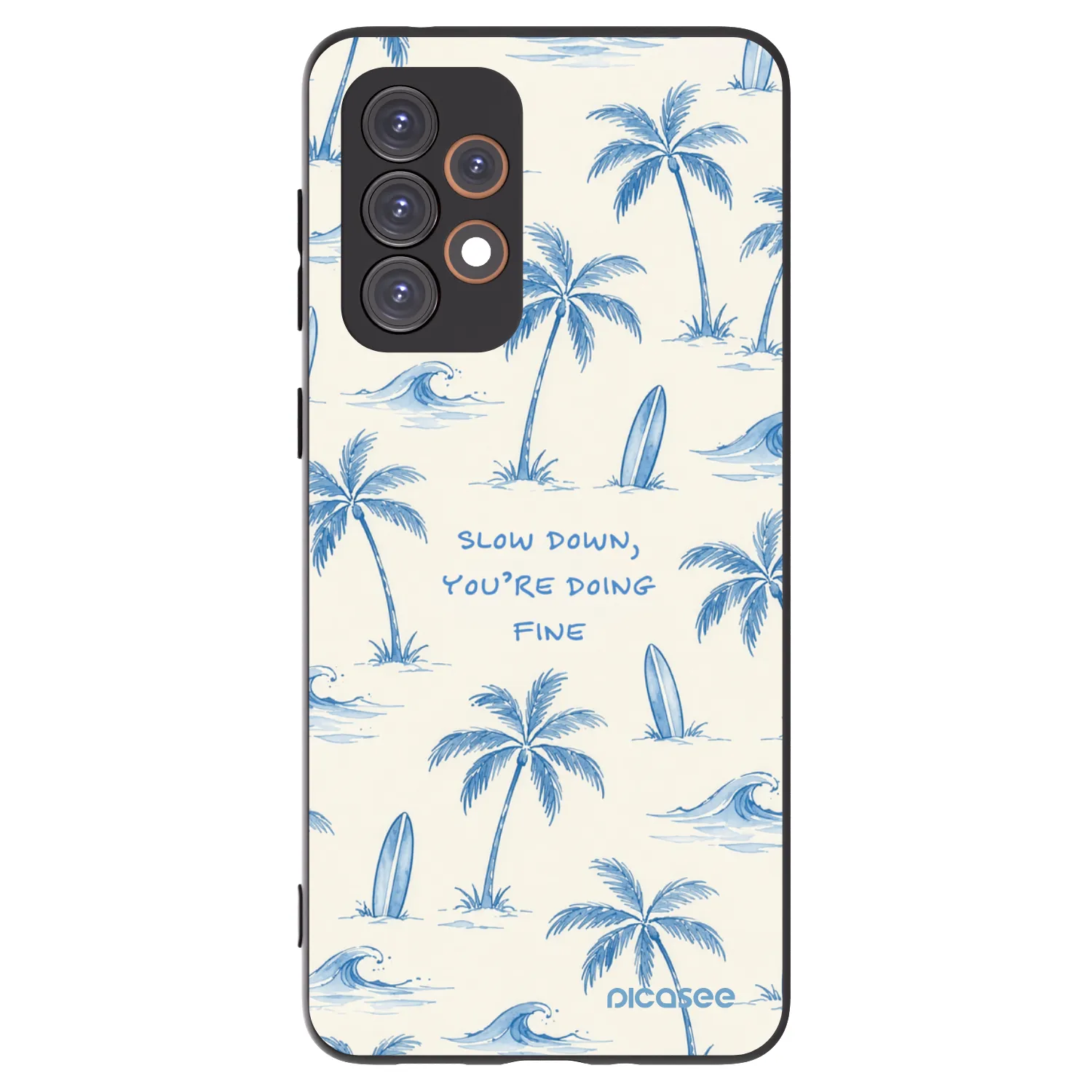 Picasee silikónový čierny obal pre Samsung Galaxy A33 5G A336 - Slow Tide