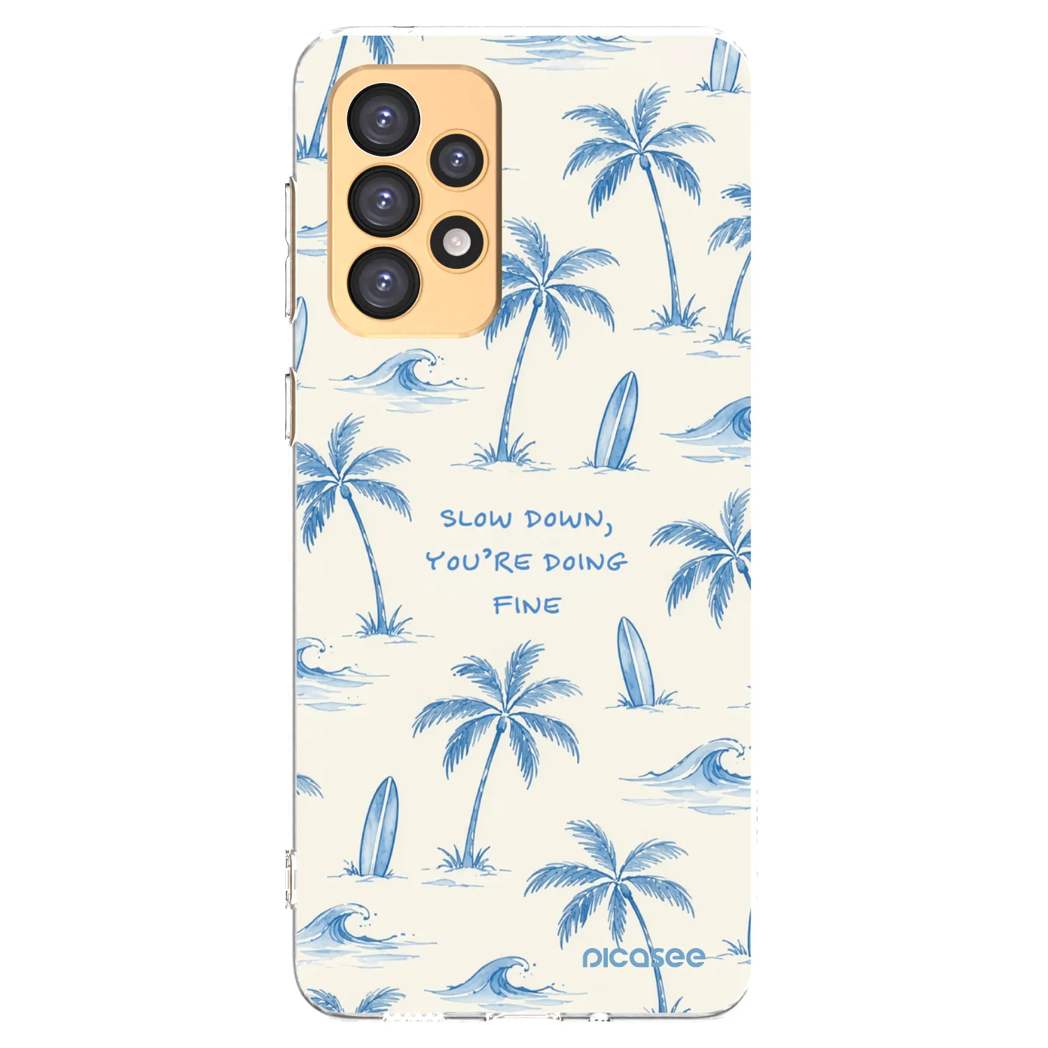 Picasee silikónový prehľadný obal pre Samsung Galaxy A33 5G A336 - Slow Tide
