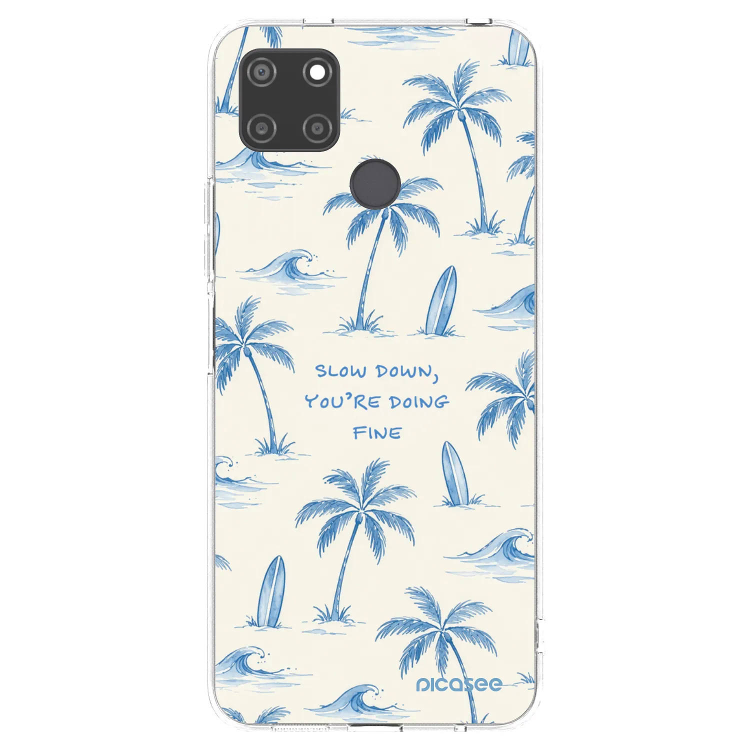 Picasee silikónový prehľadný obal pre Realme C21Y - Slow Tide