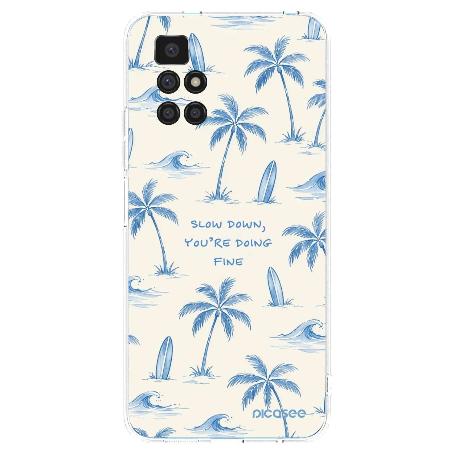 Picasee silikónový prehľadný obal pre Xiaomi Redmi 10 (2022) - Slow Tide