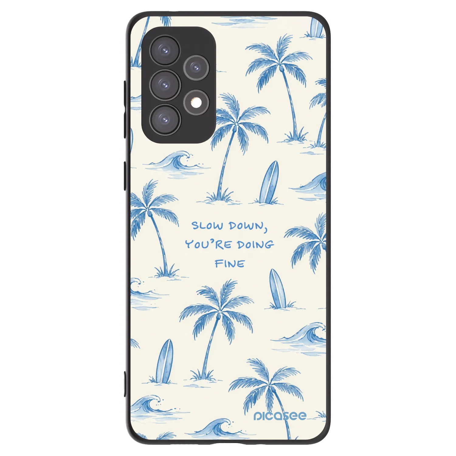 Picasee silikónový čierny obal pre Samsung Galaxy A73 5G - Slow Tide