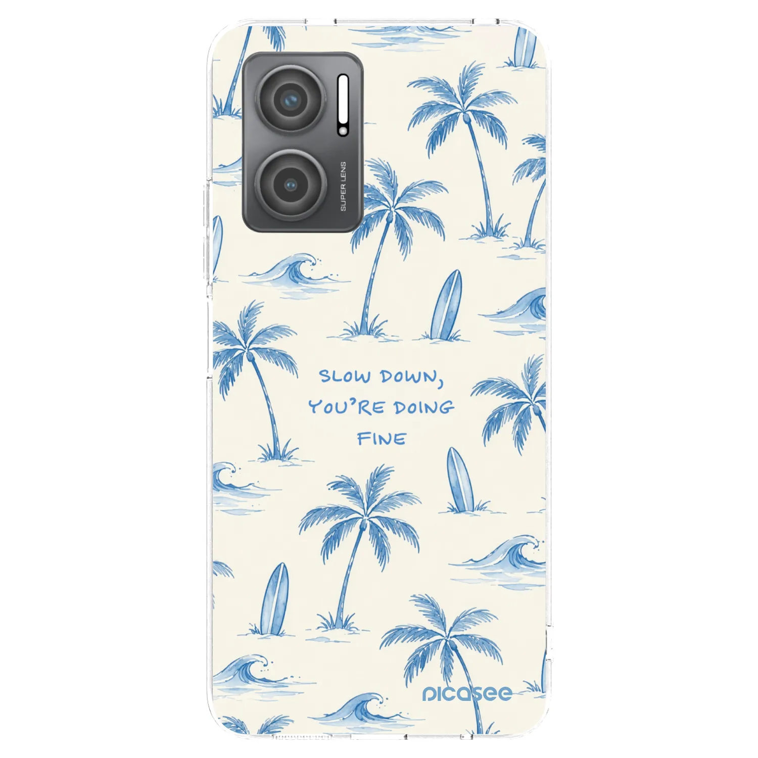 Picasee silikónový prehľadný obal pre Xiaomi Redmi 10 5G - Slow Tide