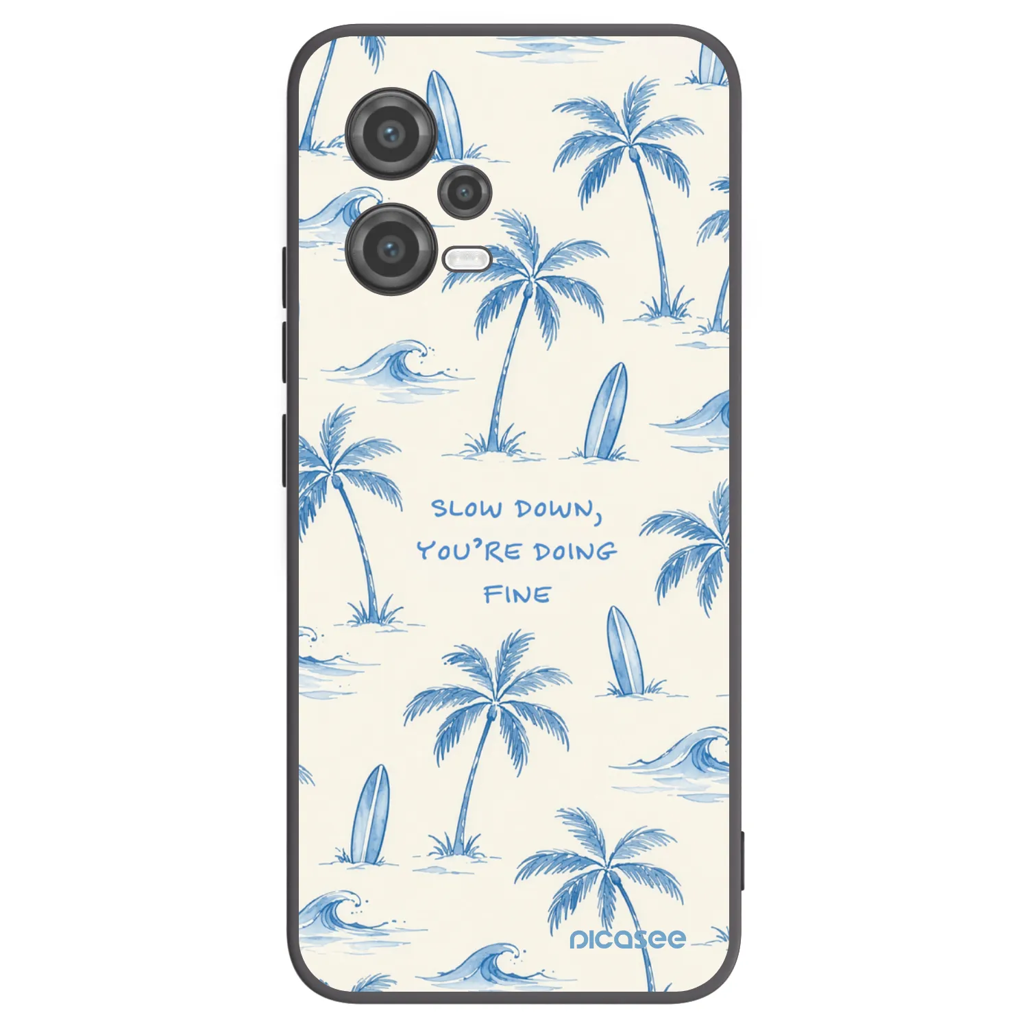 Picasee silikónový čierny obal pre Xiaomi Poco X5 - Slow Tide