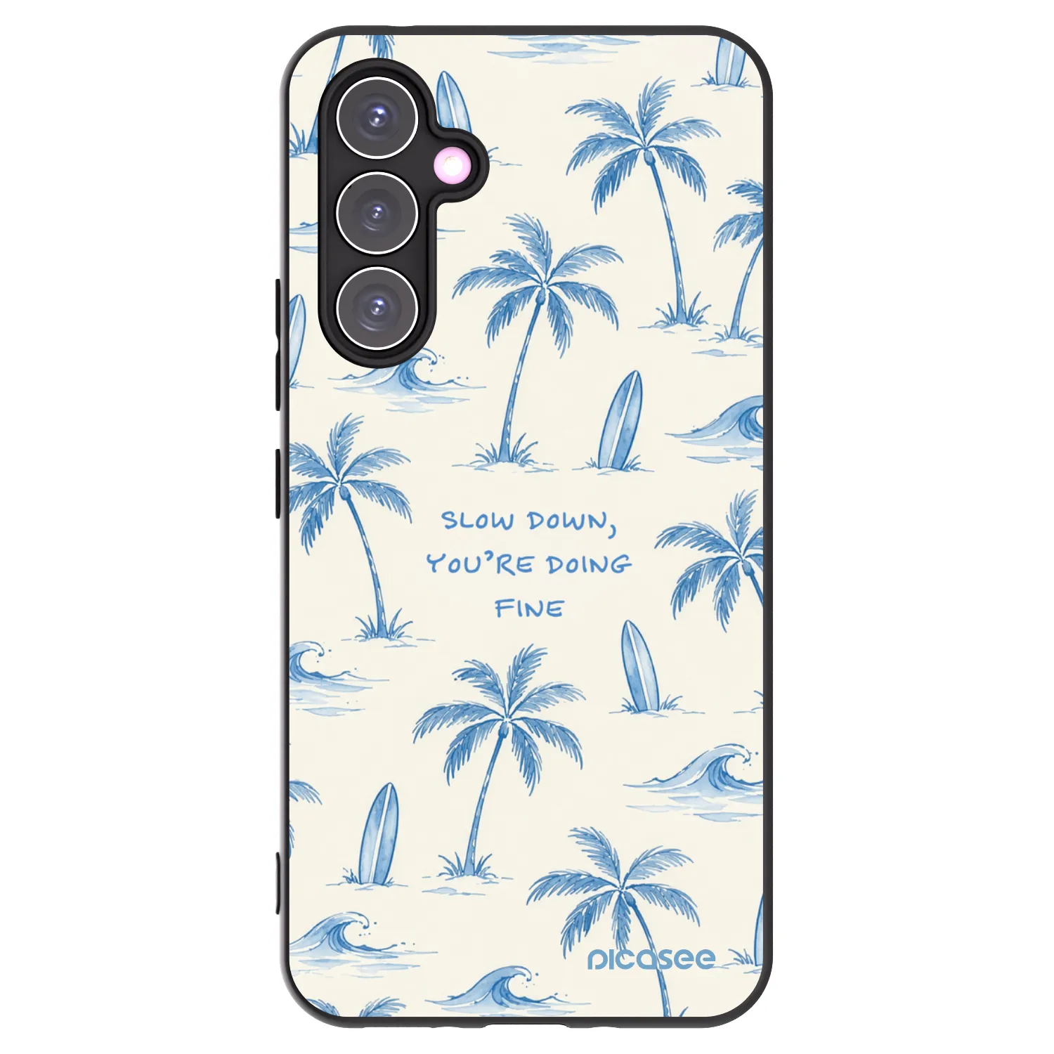 Picasee silikónový čierny obal pre Samsung Galaxy A54 5G A546B - Slow Tide