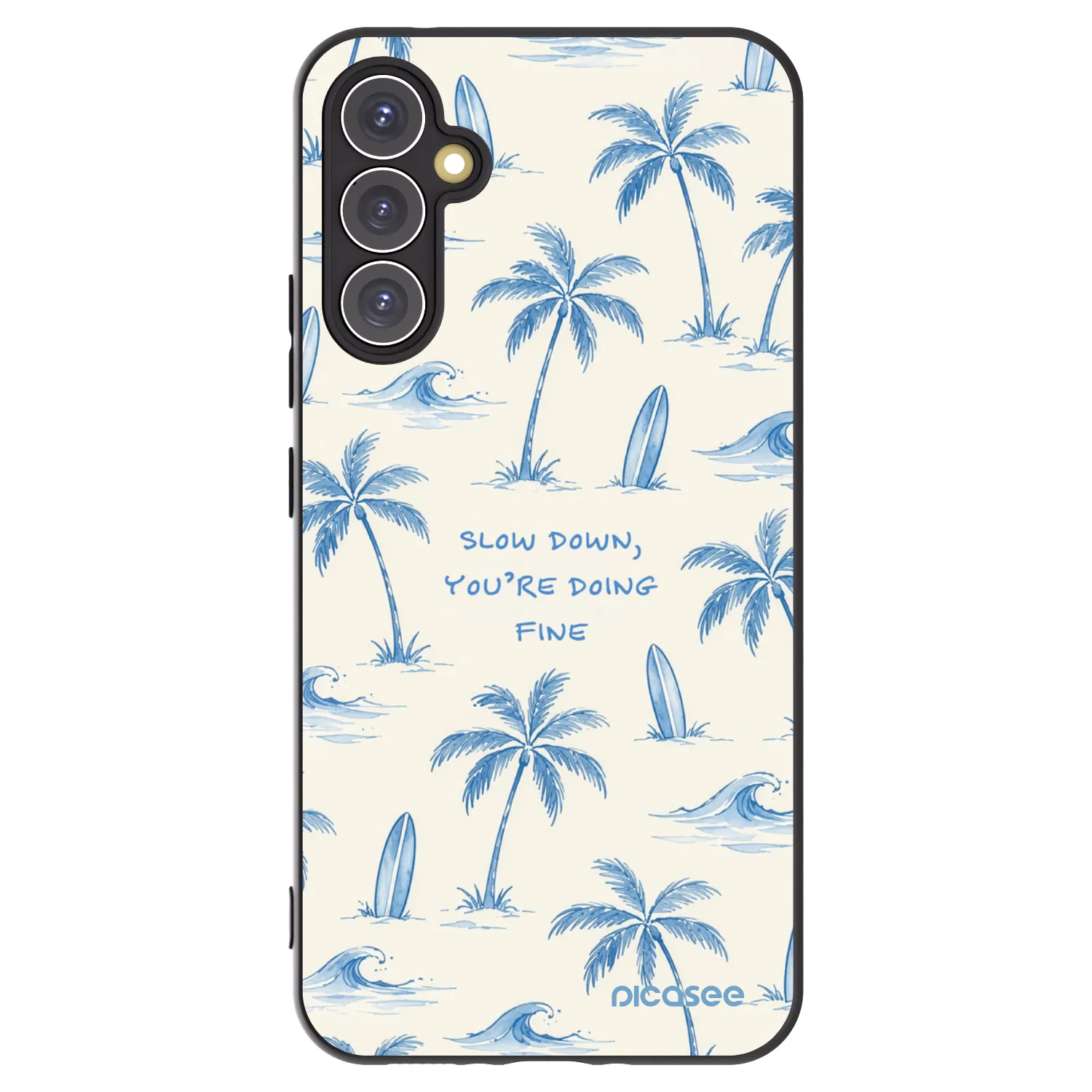 Picasee silikónový čierny obal pre Samsung Galaxy A34 5G A346B - Slow Tide