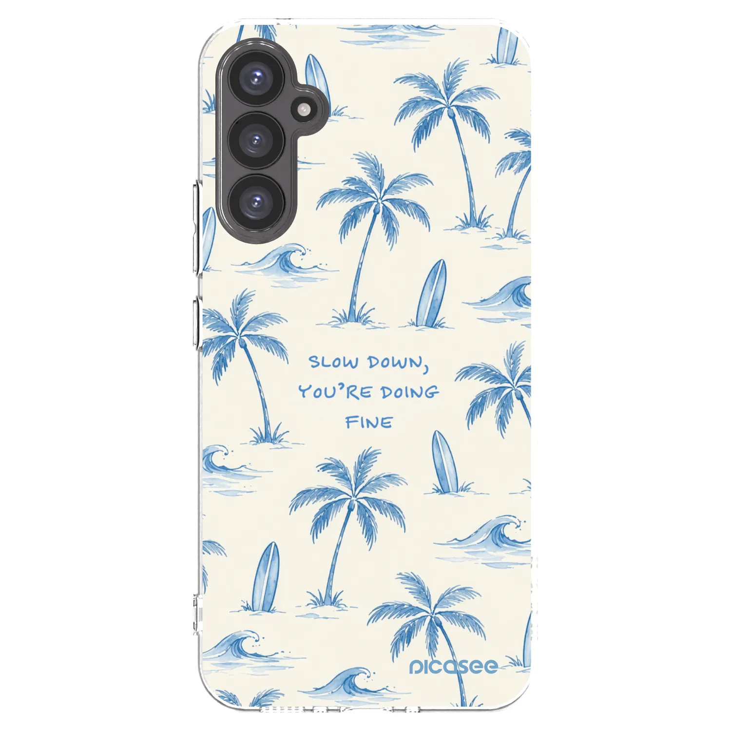 Picasee silikónový prehľadný obal pre Samsung Galaxy A34 5G A346B - Slow Tide