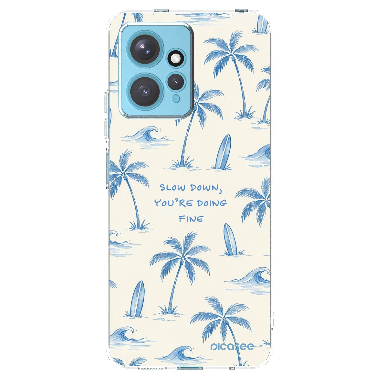 Picasee silikónový prehľadný obal pre Xiaomi Redmi Note 12 4G - Slow Tide