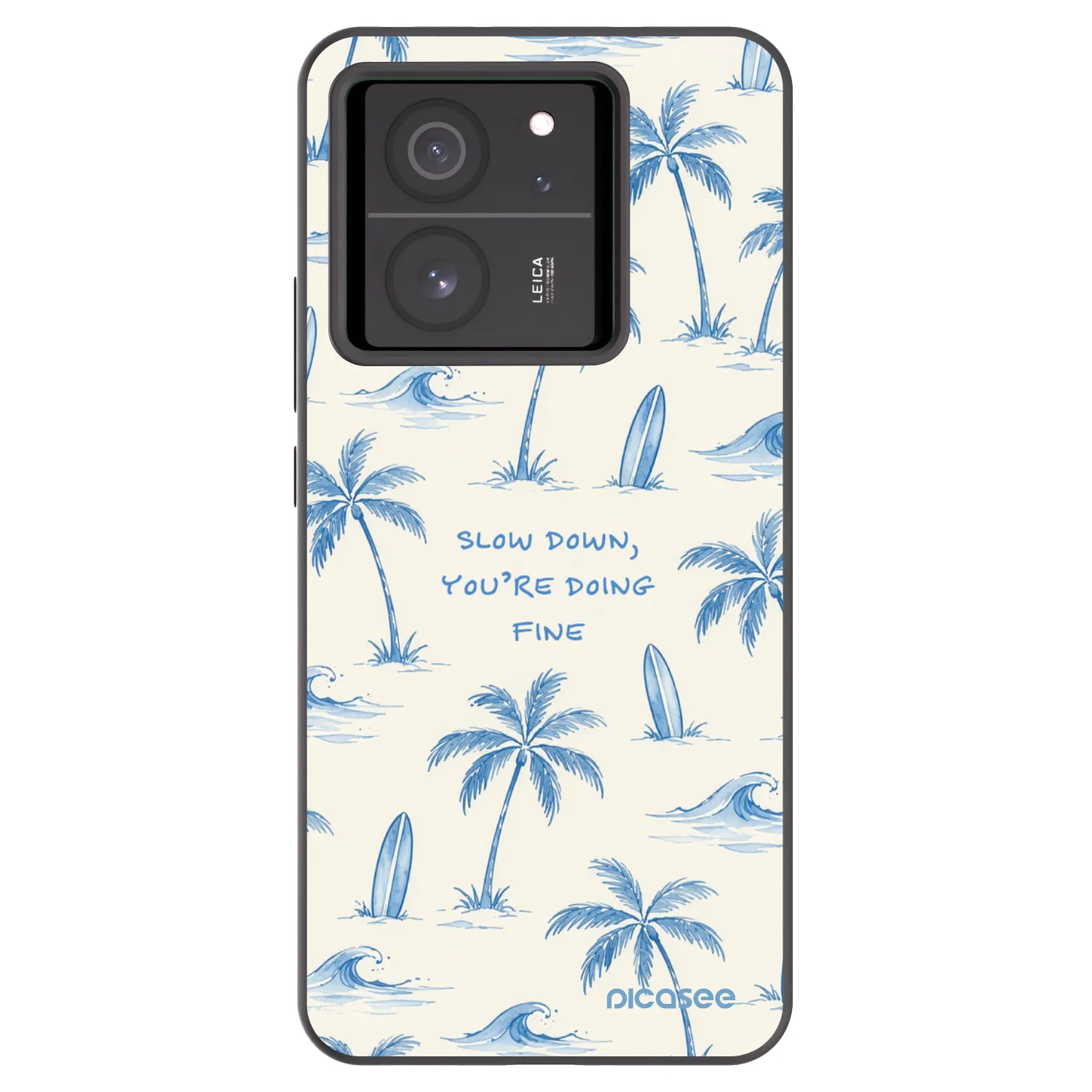 Picasee silikónový čierny obal pre Xiaomi 13T Pro - Slow Tide