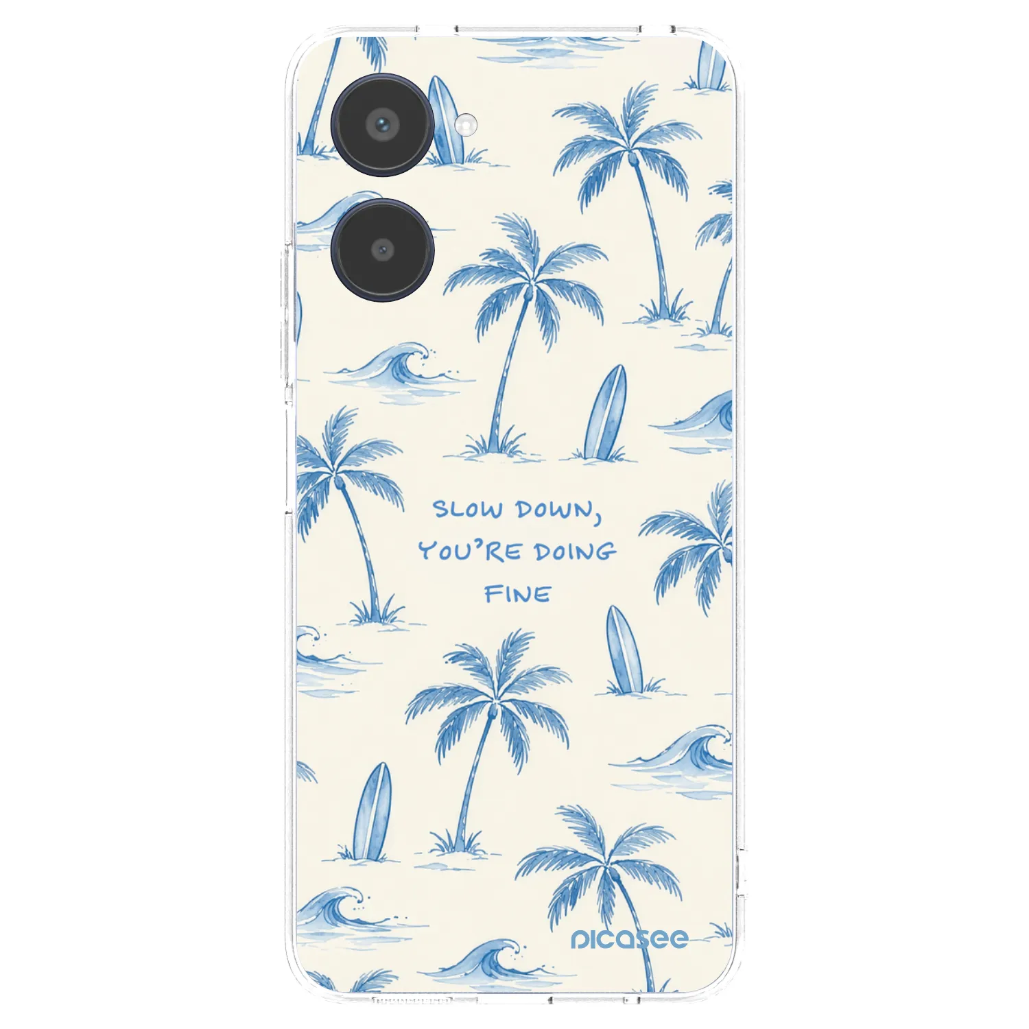 Picasee silikónový prehľadný obal pre Realme 10 4G - Slow Tide