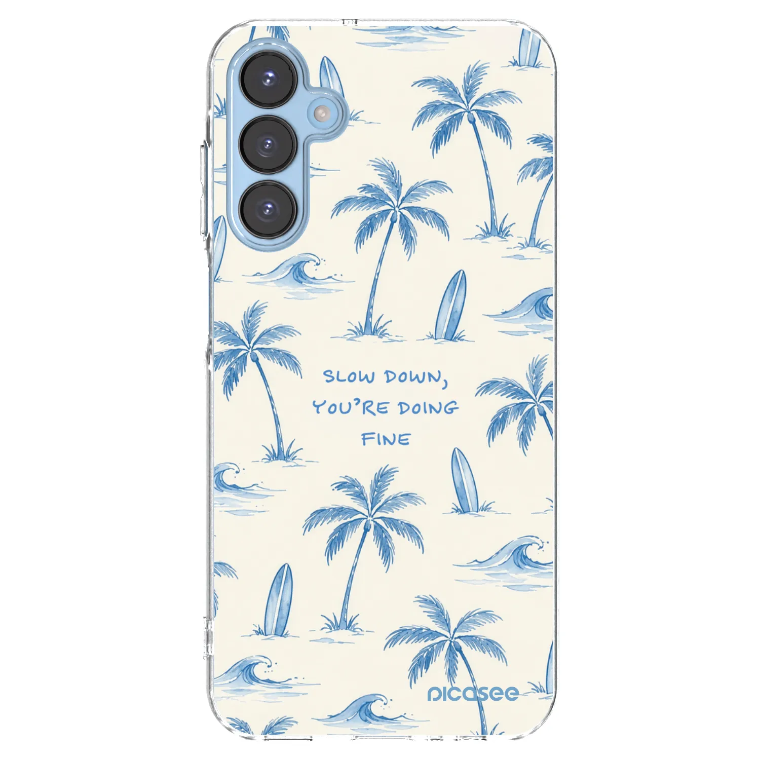 Picasee silikónový prehľadný obal pre Samsung Galaxy A15 A156B 5G - Slow Tide