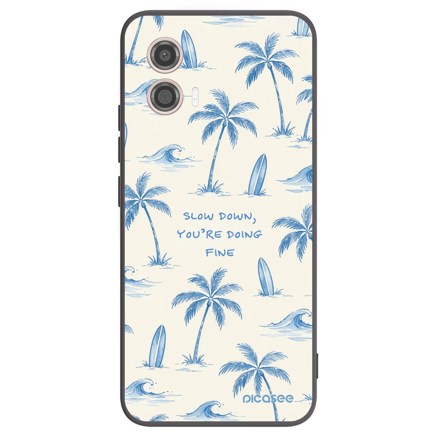 Picasee silikónový čierny obal pre Motorola Moto G53 5G - Slow Tide