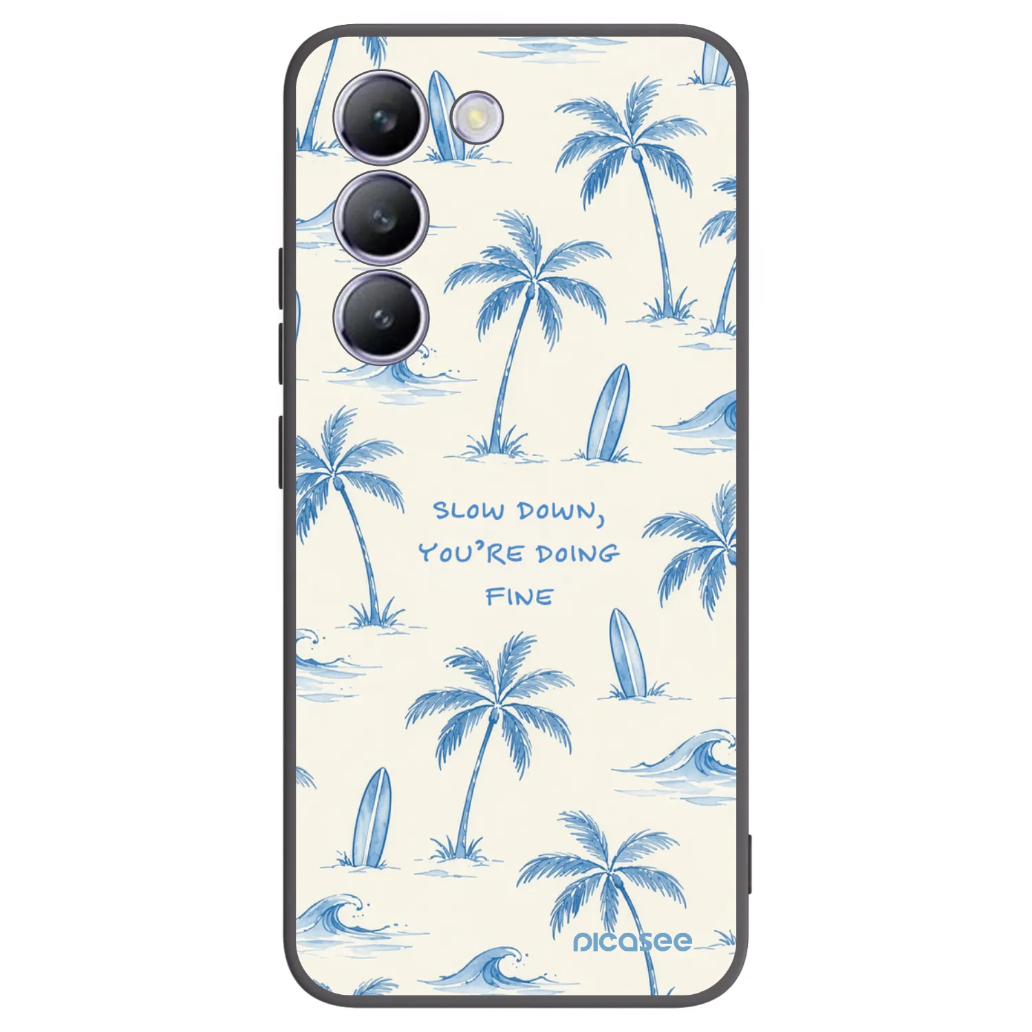 Picasee silikónový čierny obal pre Vivo V40 SE 5G - Slow Tide