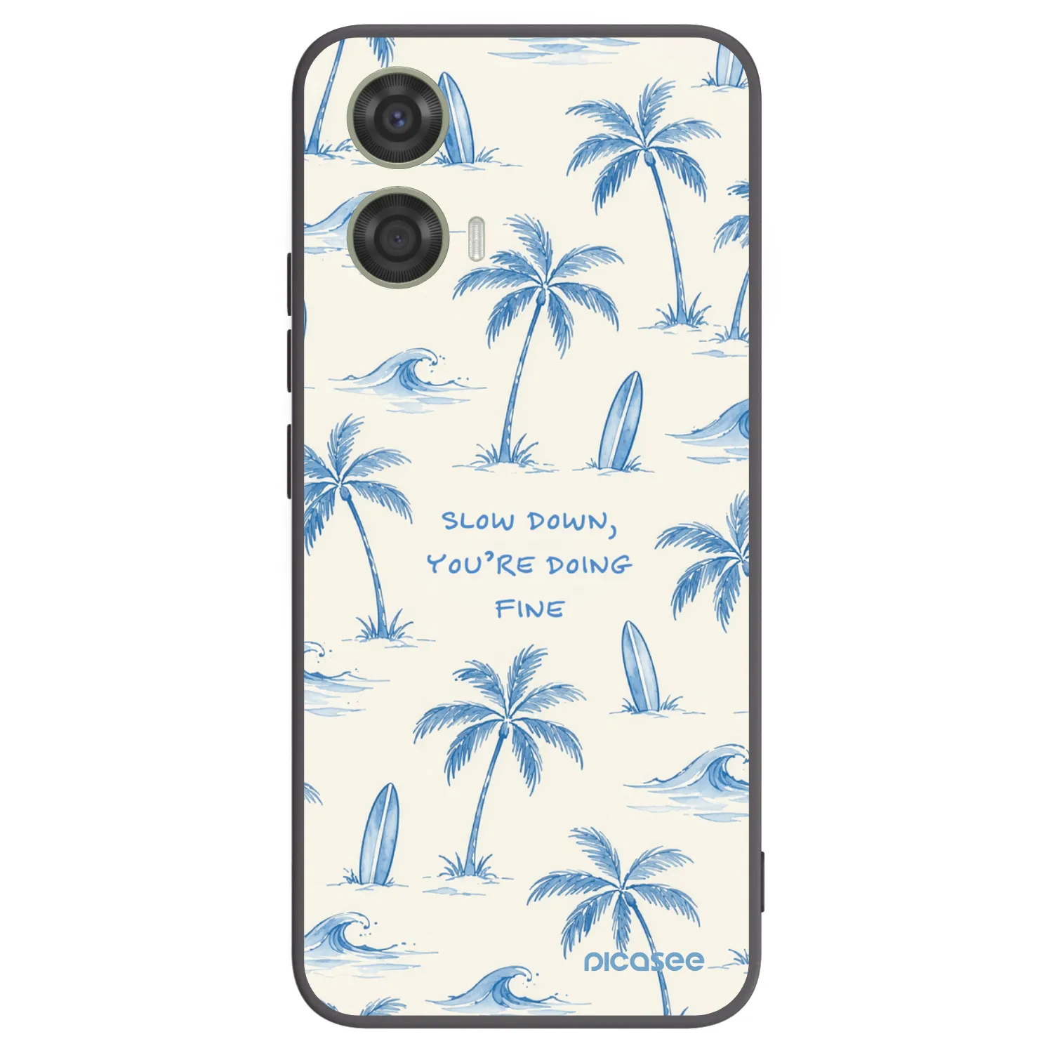 Picasee silikónový čierny obal pre Motorola Moto G24 - Slow Tide