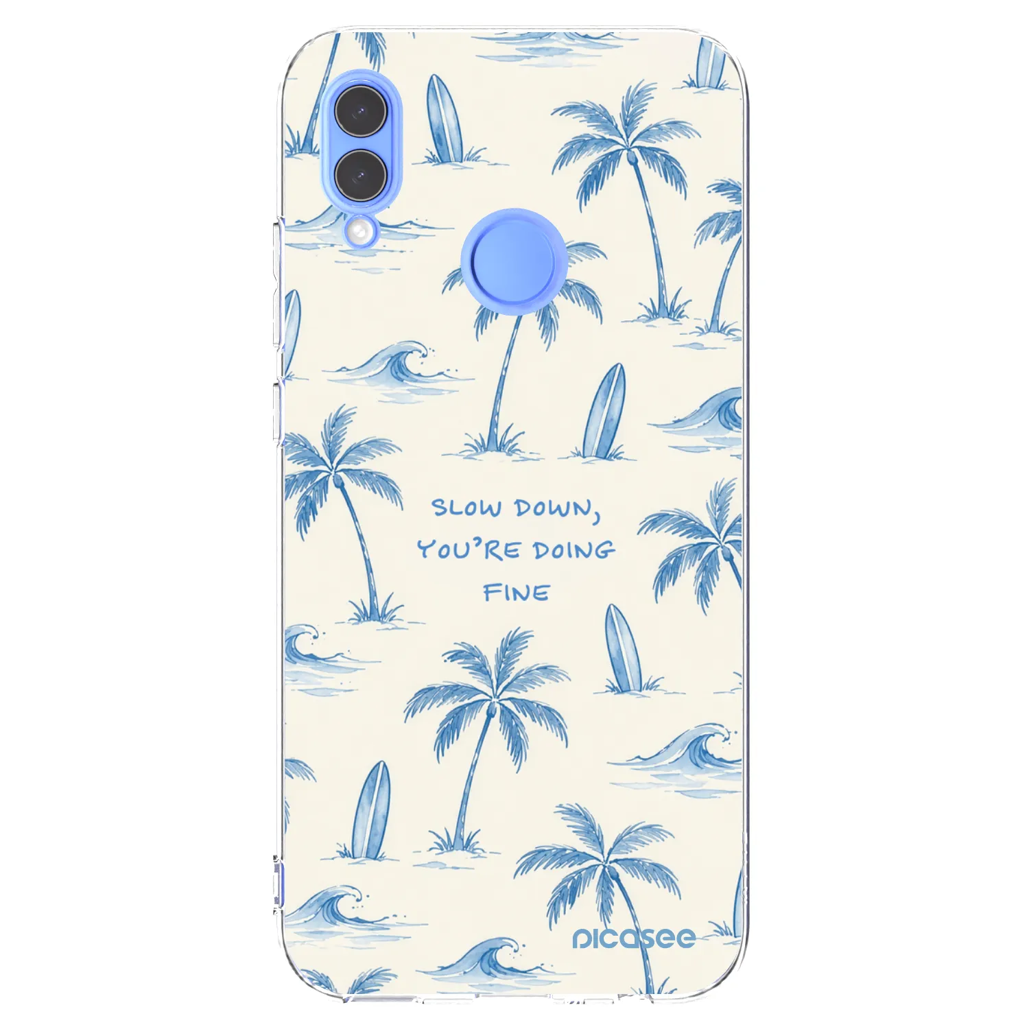 Picasee silikónový prehľadný obal pre Honor 10 Lite - Slow Tide