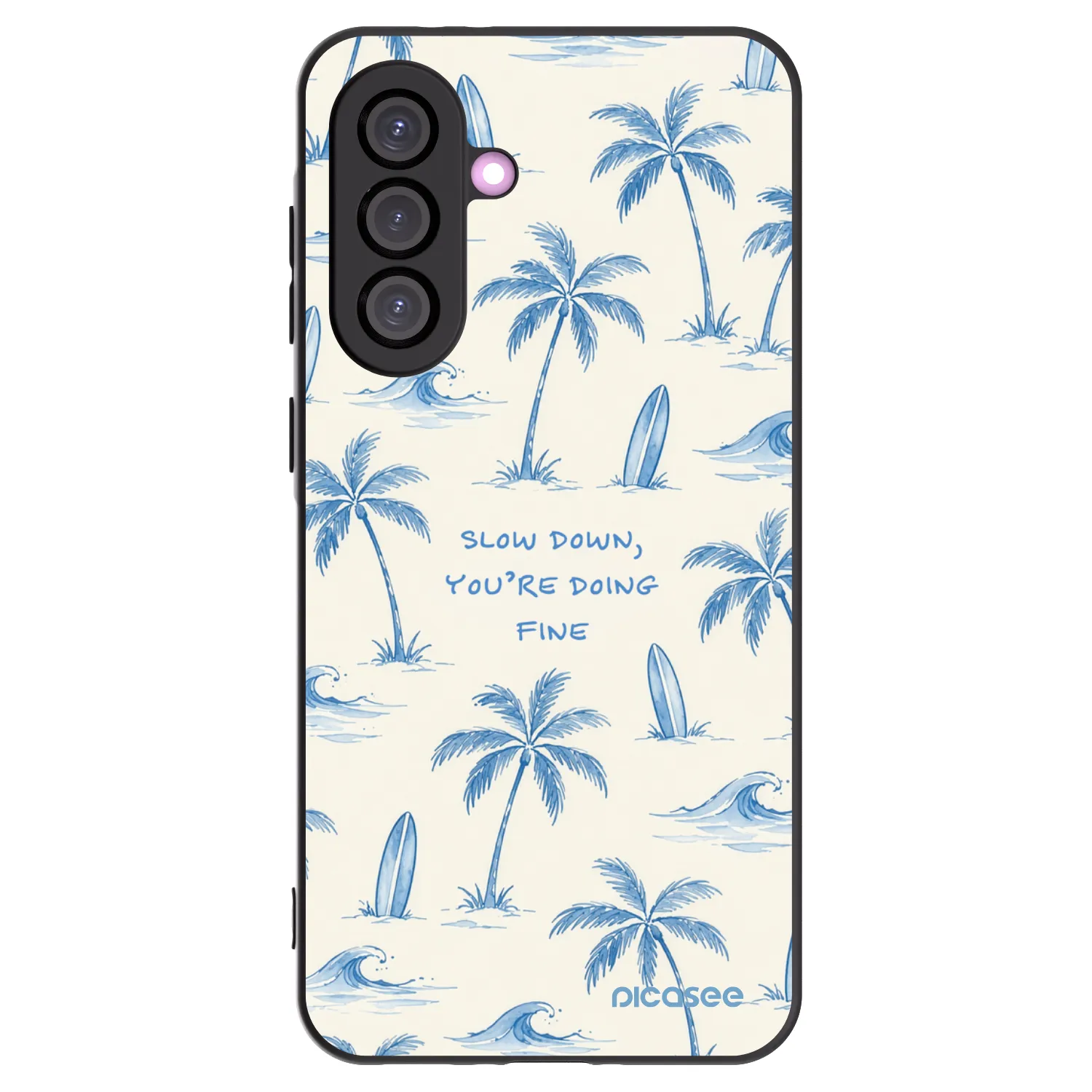Picasee silikónový čierny obal pre Samsung Galaxy A56 5G A566B - Slow Tide