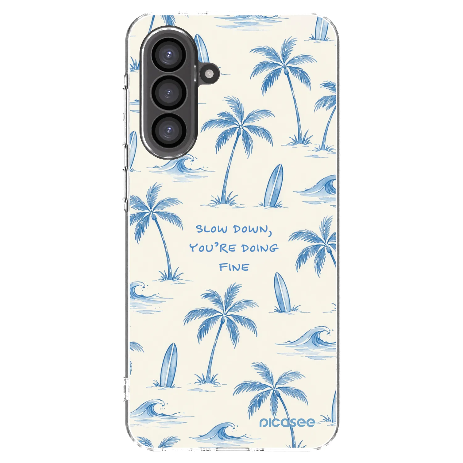 Picasee silikónový prehľadný obal pre Samsung Galaxy A56 5G A566B - Slow Tide