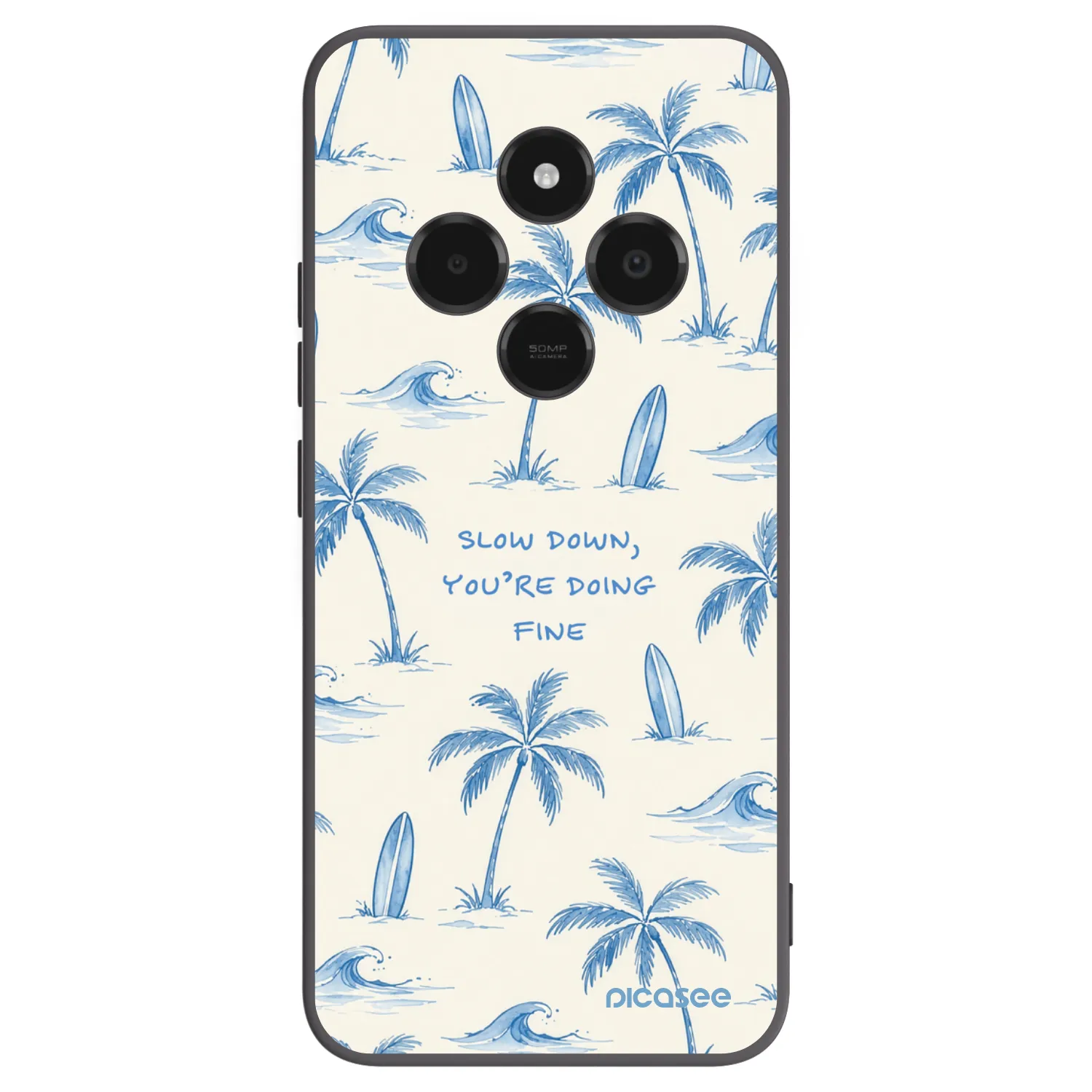 Picasee silikónový čierny obal pre Xiaomi Poco C75 - Slow Tide
