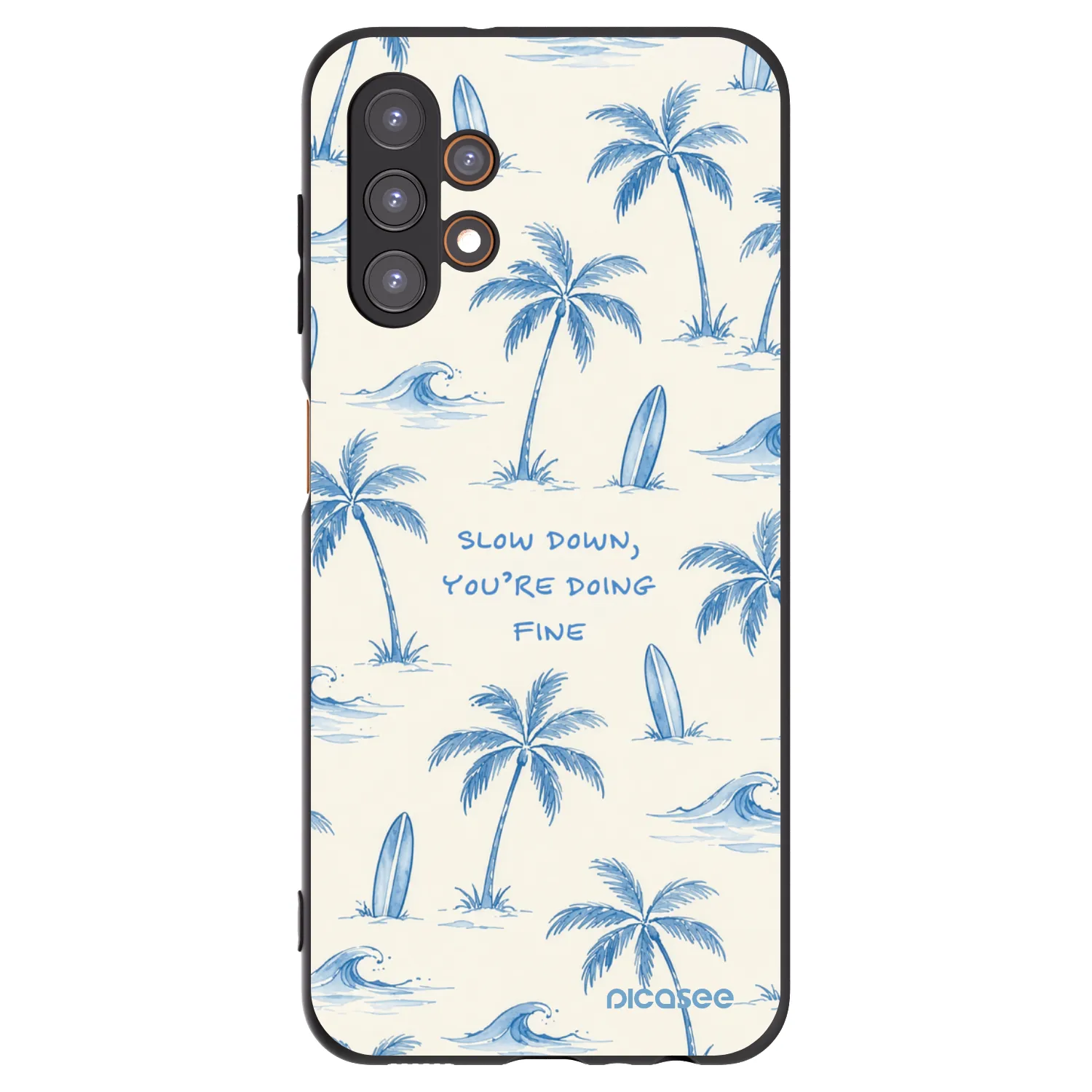 Picasee silikónový čierny obal pre Samsung Galaxy A13 5G - Slow Tide
