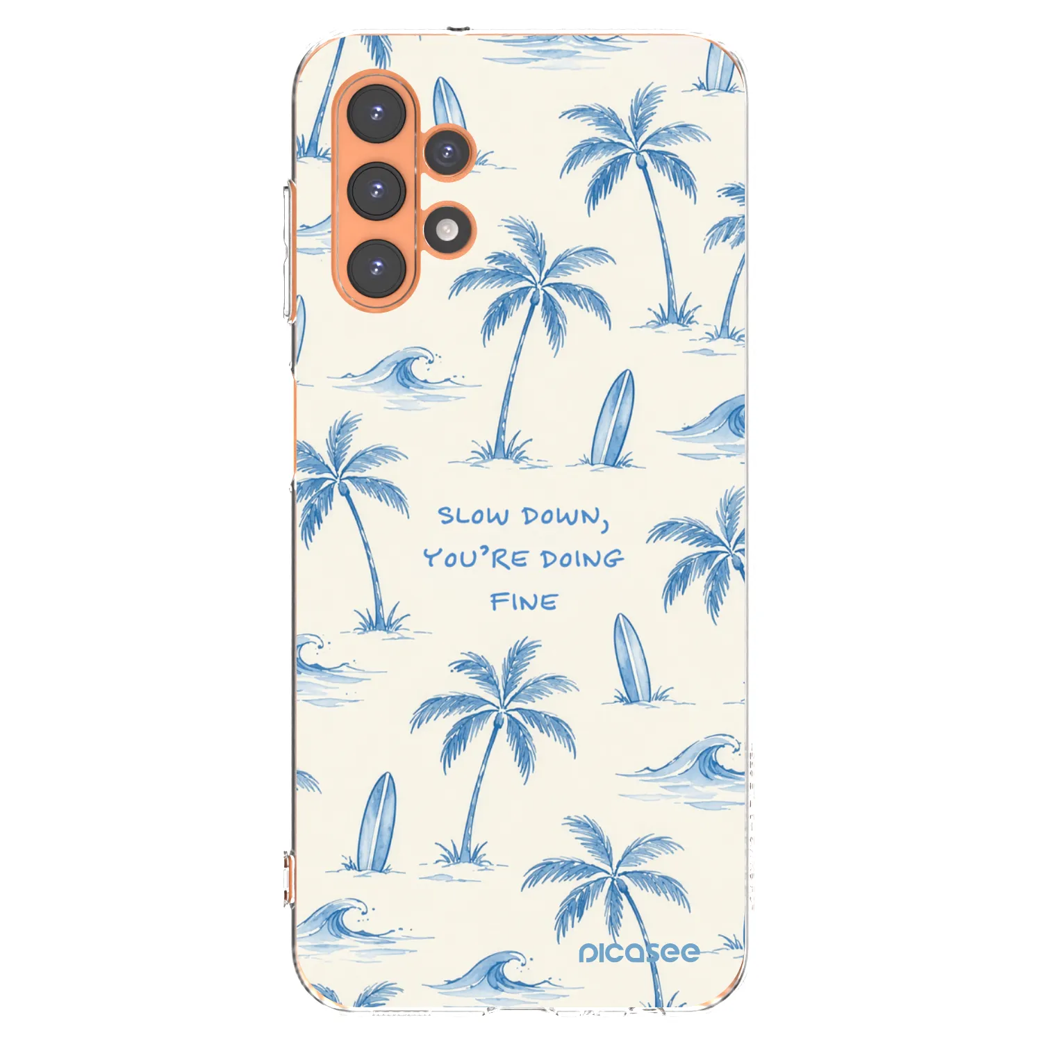 Picasee silikónový prehľadný obal pre Samsung Galaxy A13 5G - Slow Tide