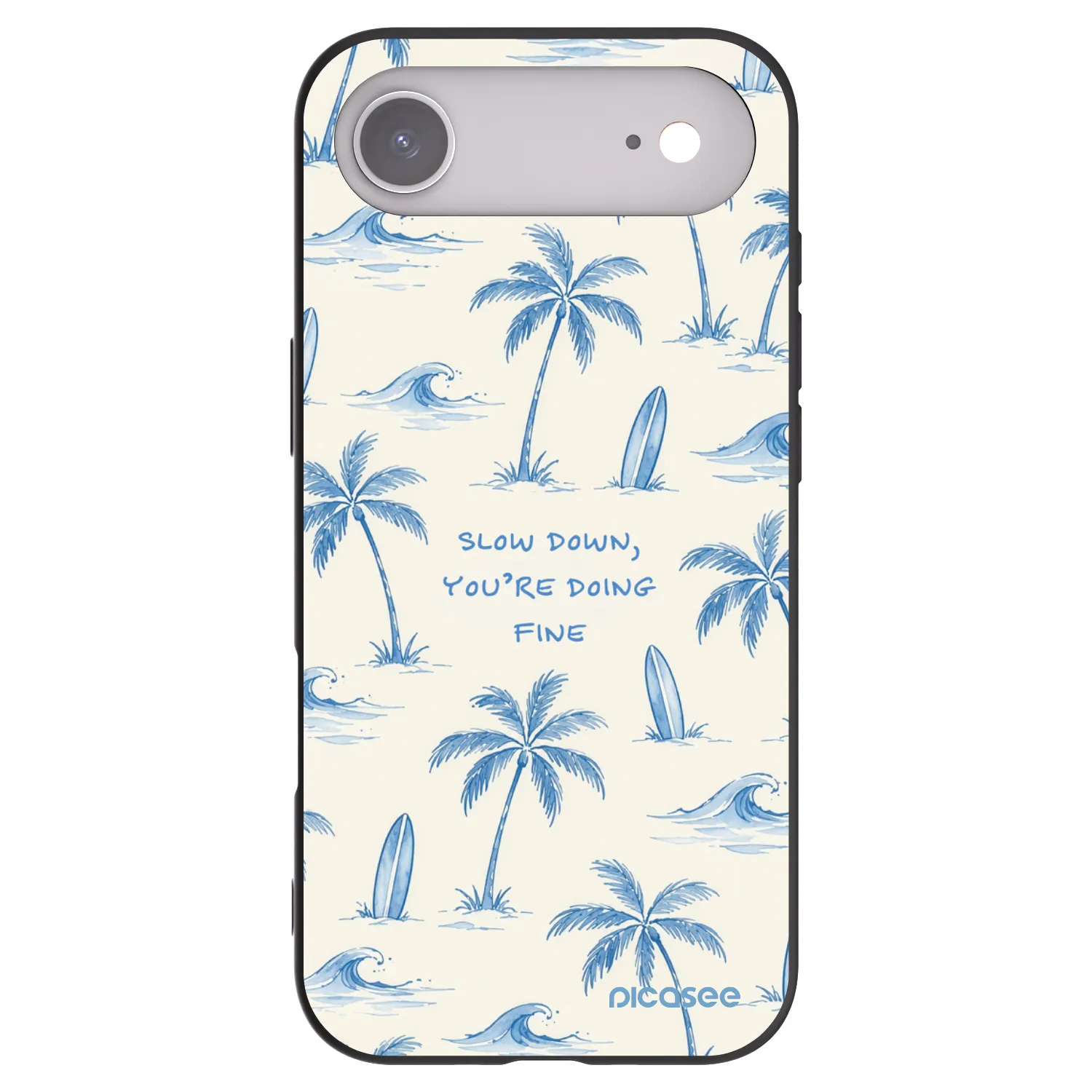 Picasee silikónový čierny obal pre Apple iPhone Air - Slow Tide