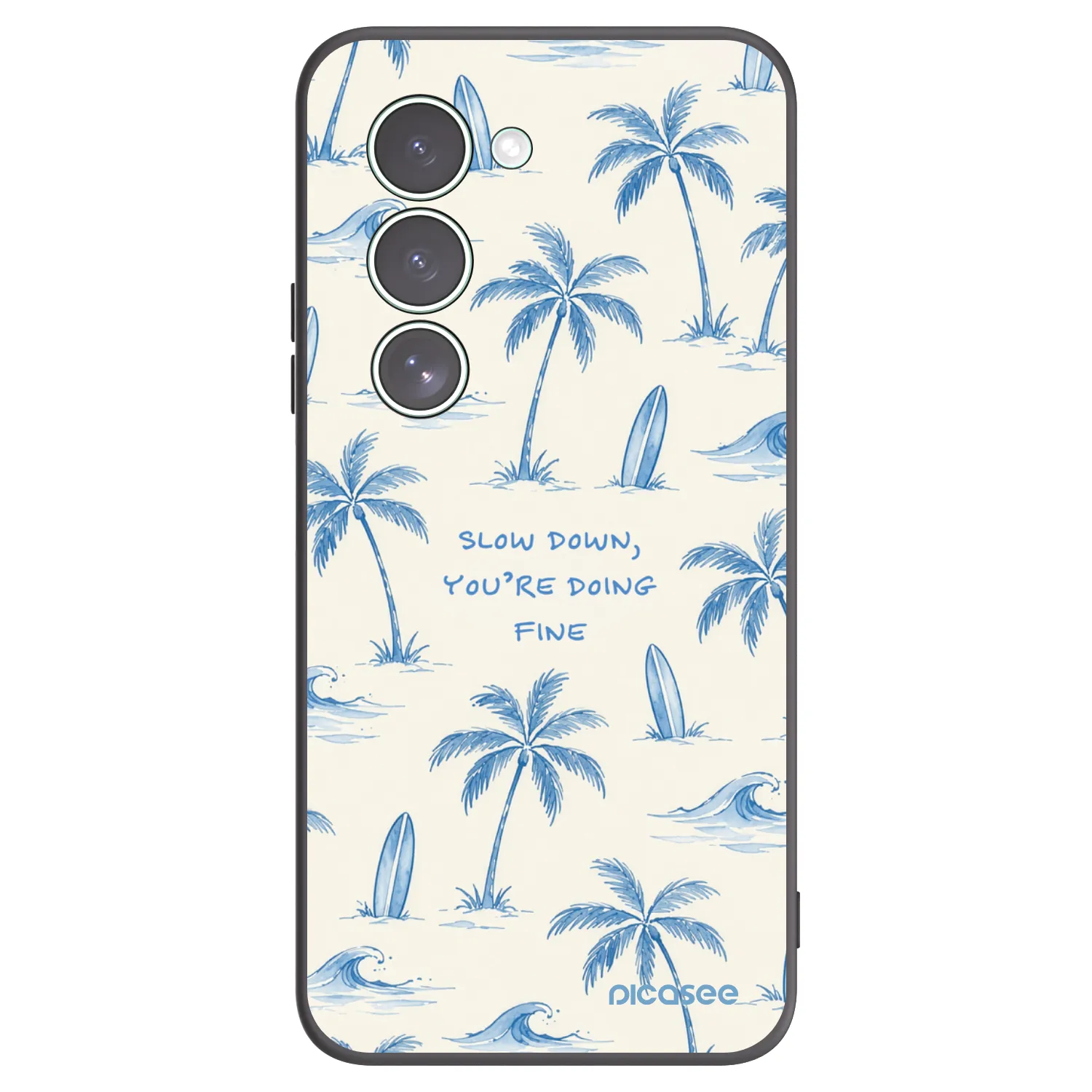 Picasee silikónový čierny obal pre Xiaomi Redmi 15 5G - Slow Tide