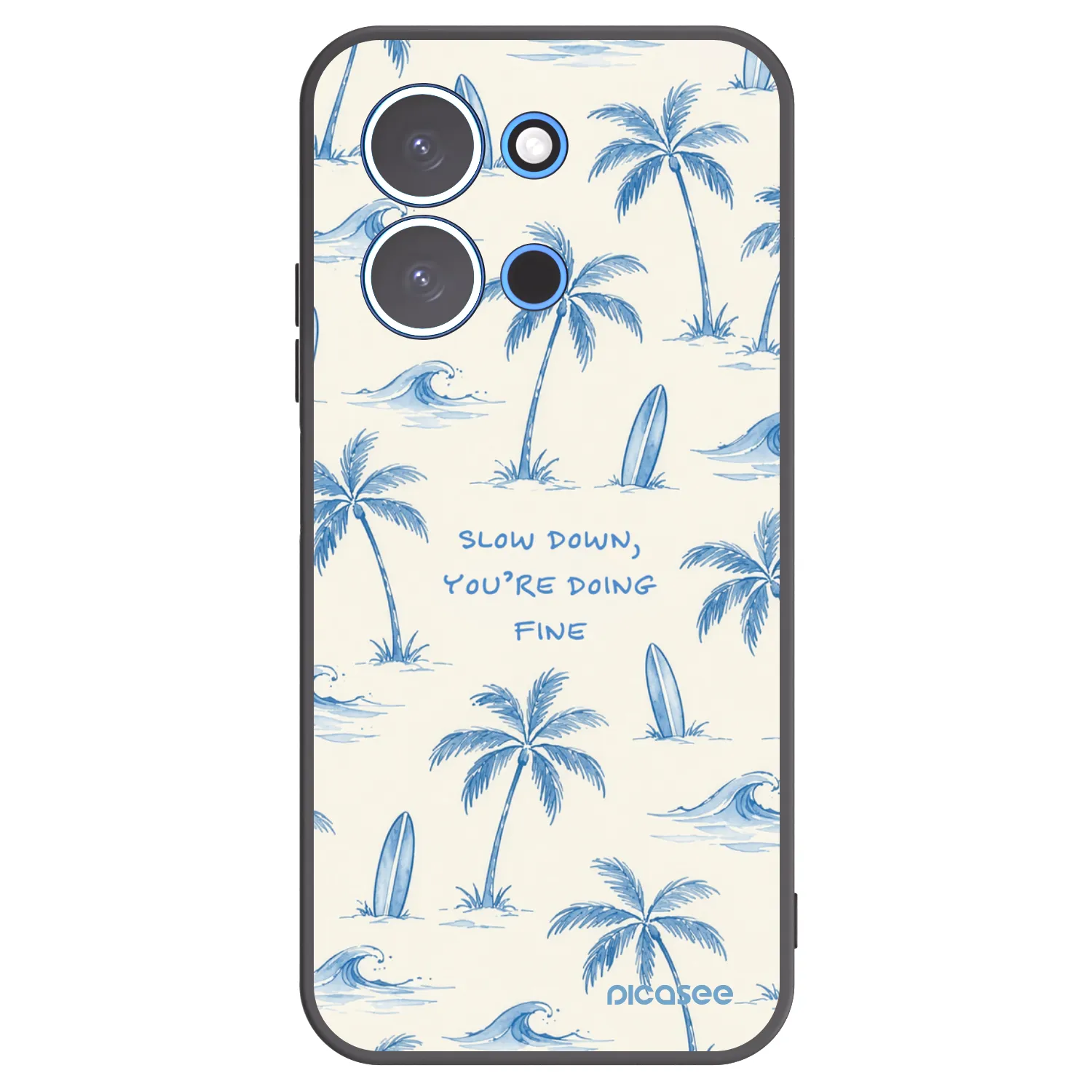 Picasee silikónový čierny obal pre Xiaomi Redmi 15C 4G - Slow Tide