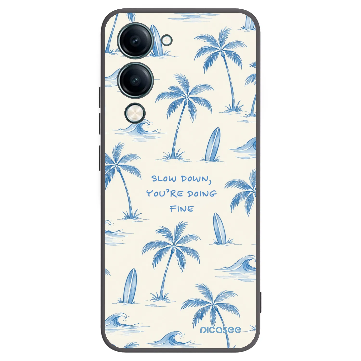 Picasee silikónový čierny obal pre Vivo Y29s 5G - Slow Tide