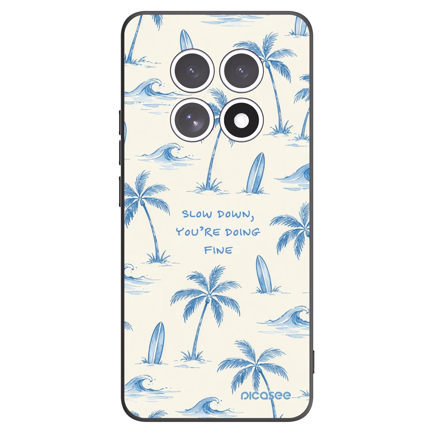 Picasee silikónový čierny obal pre Xiaomi Redmi Note 15 4G - Slow Tide