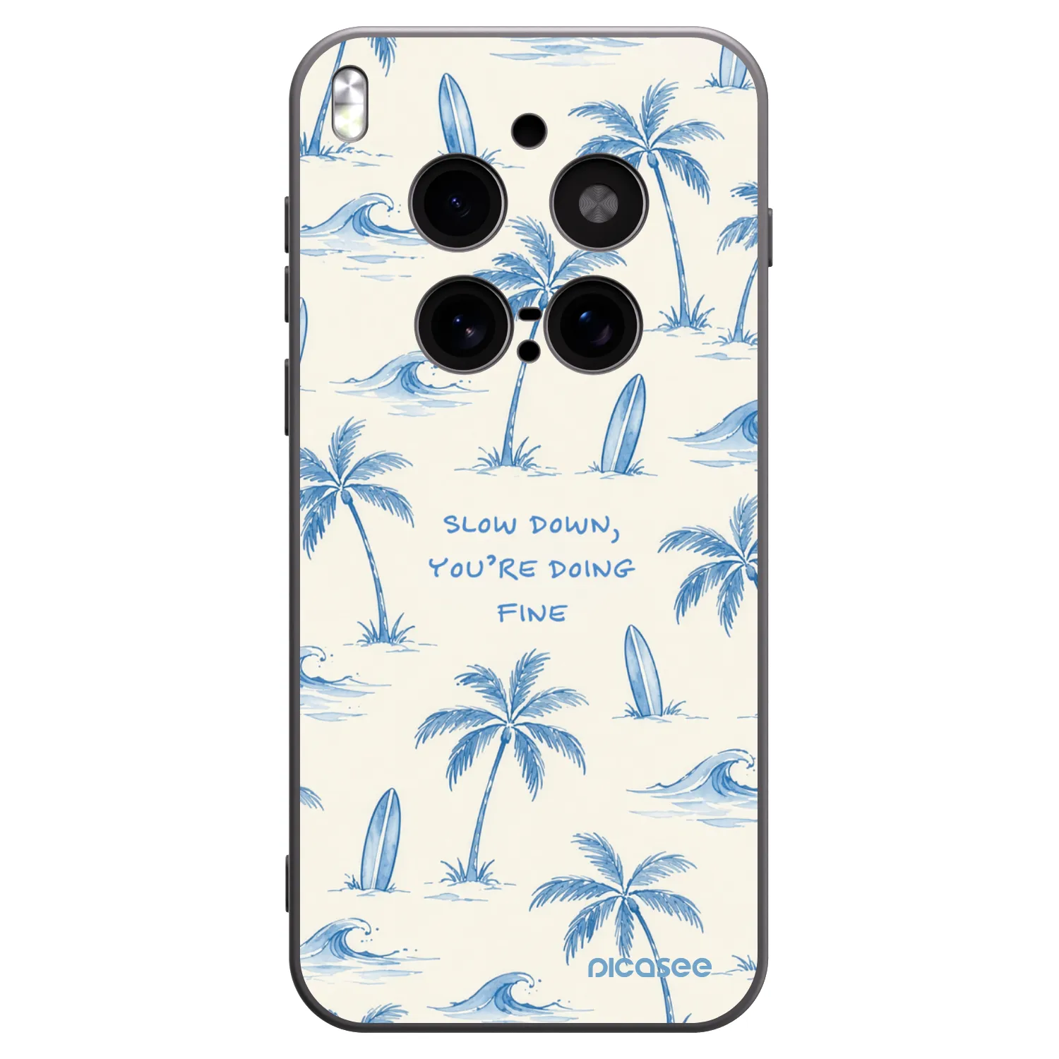 Picasee silikónový čierny obal pre Vivo X300 Pro - Slow Tide
