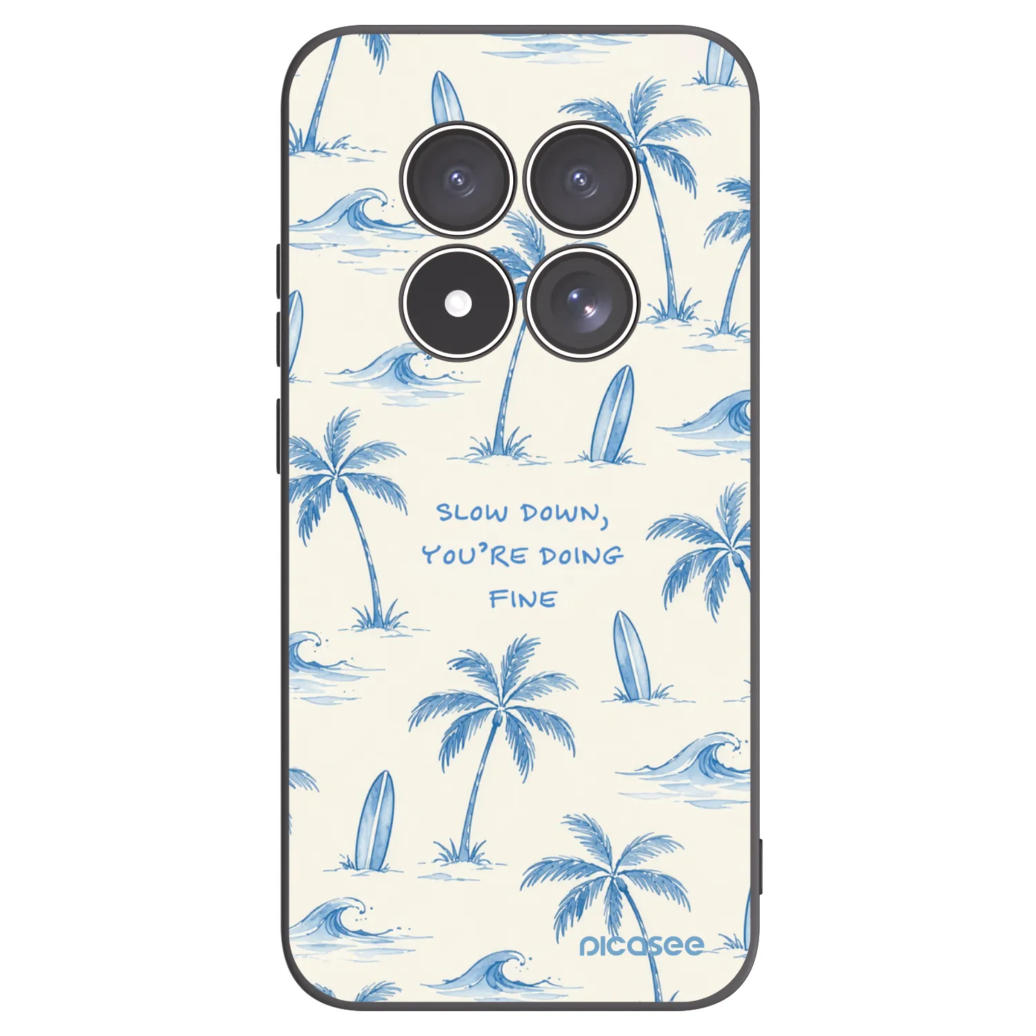 Picasee silikónový čierny obal pre Xiaomi Redmi Note 15 Pro 5G - Slow Tide