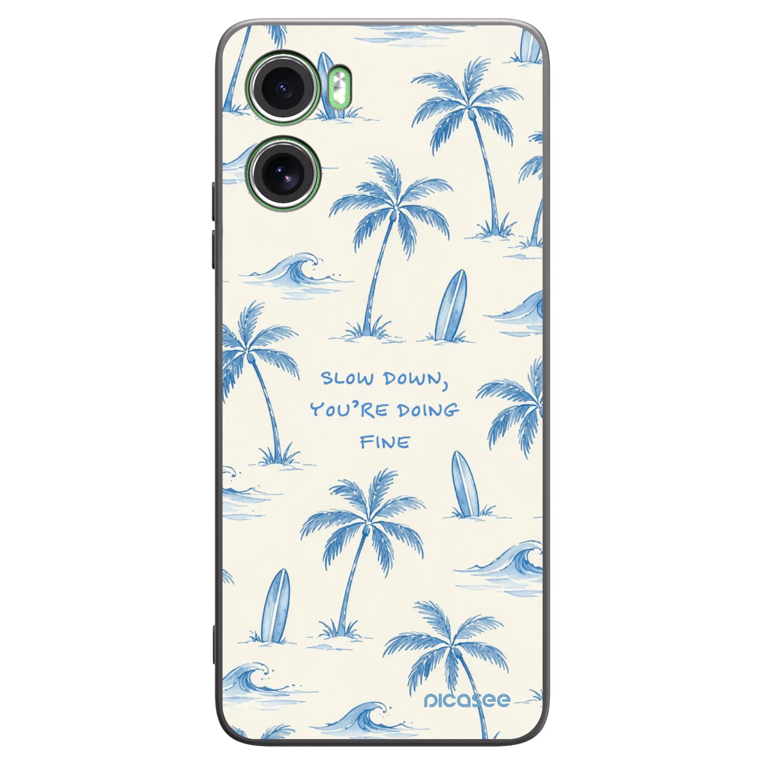 Picasee silikónový čierny obal pre Motorola Moto G06 - Slow Tide