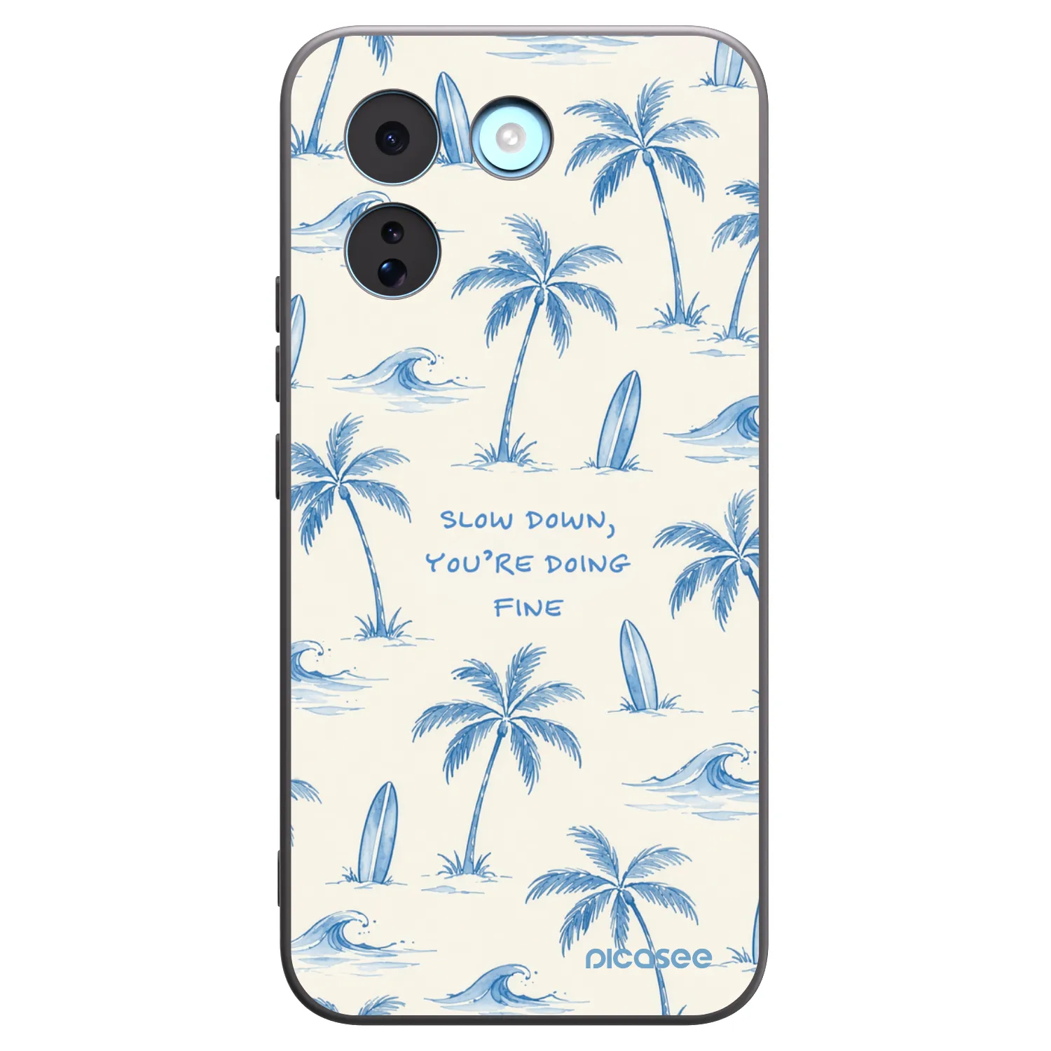 Picasee silikónový čierny obal pre Xiaomi Redmi Note 17 Pro MAX 5G - Slow Tide
