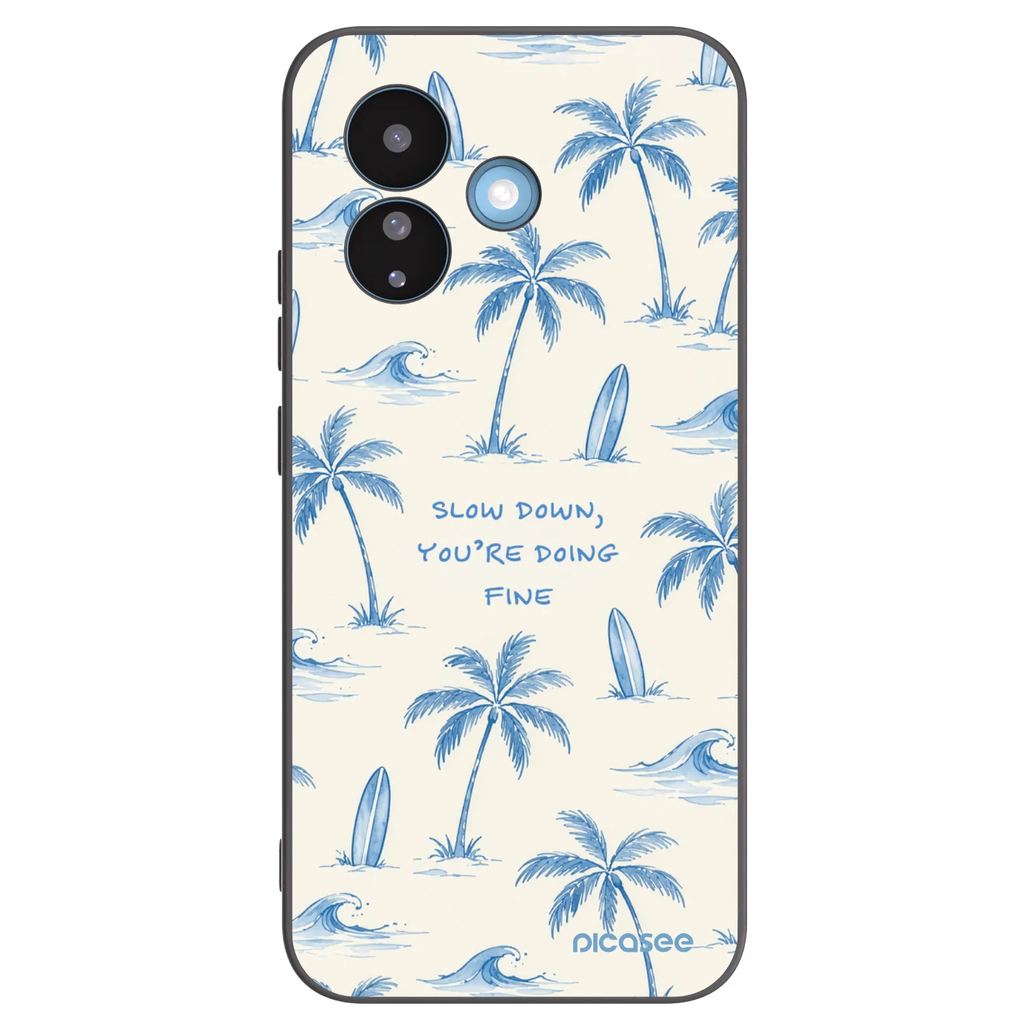 Picasee silikónový čierny obal pre Xiaomi Redmi Note 17 Pro 5G - Slow Tide