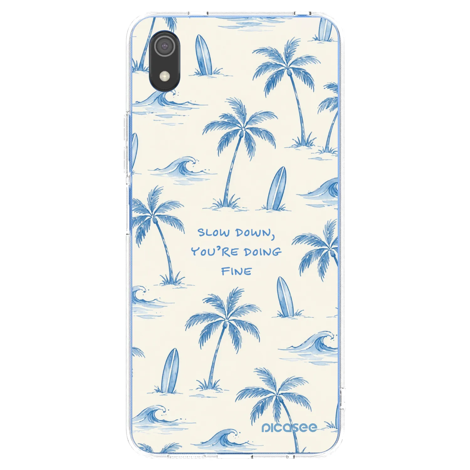 Picasee silikónový prehľadný obal pre Xiaomi Redmi 7A - Slow Tide