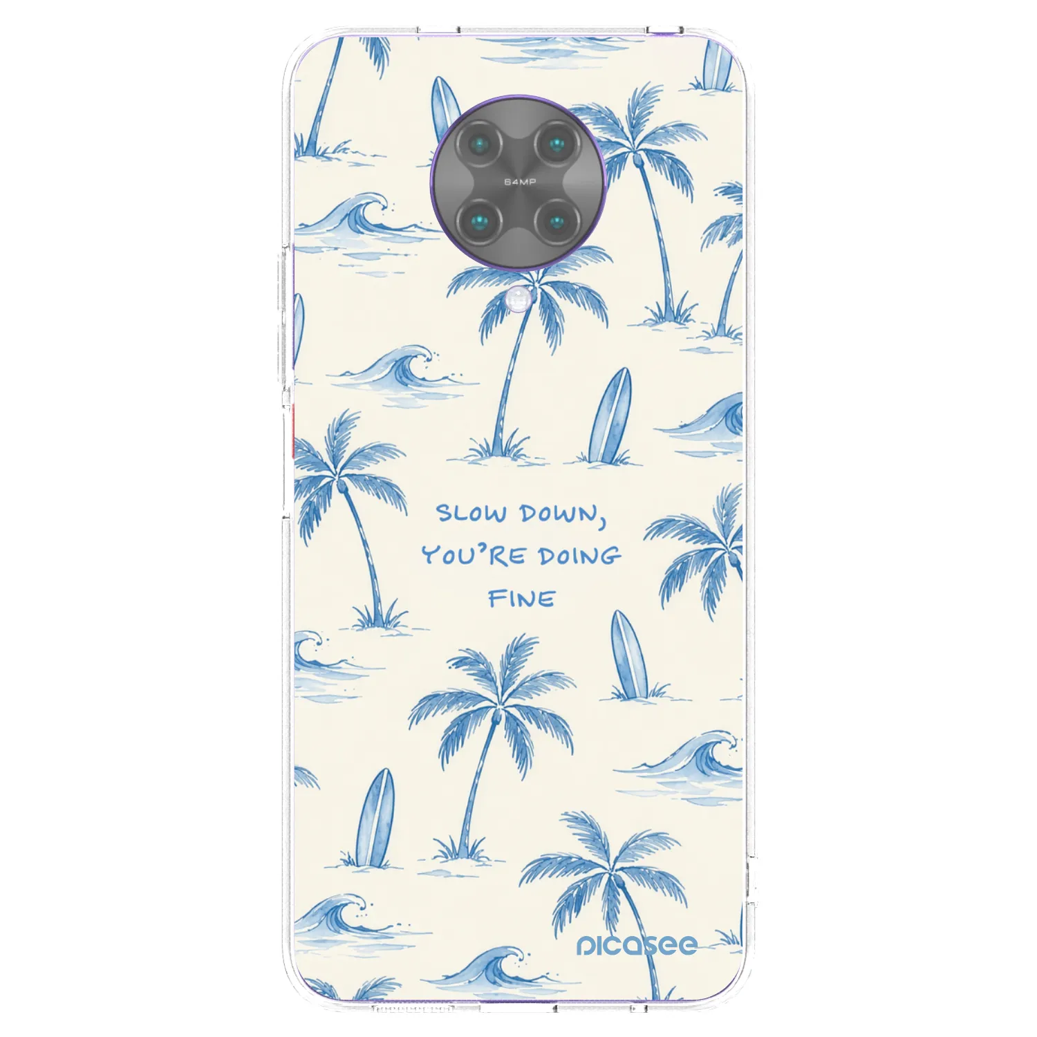 Picasee silikónový prehľadný obal pre Xiaomi Poco F2 Pro - Slow Tide