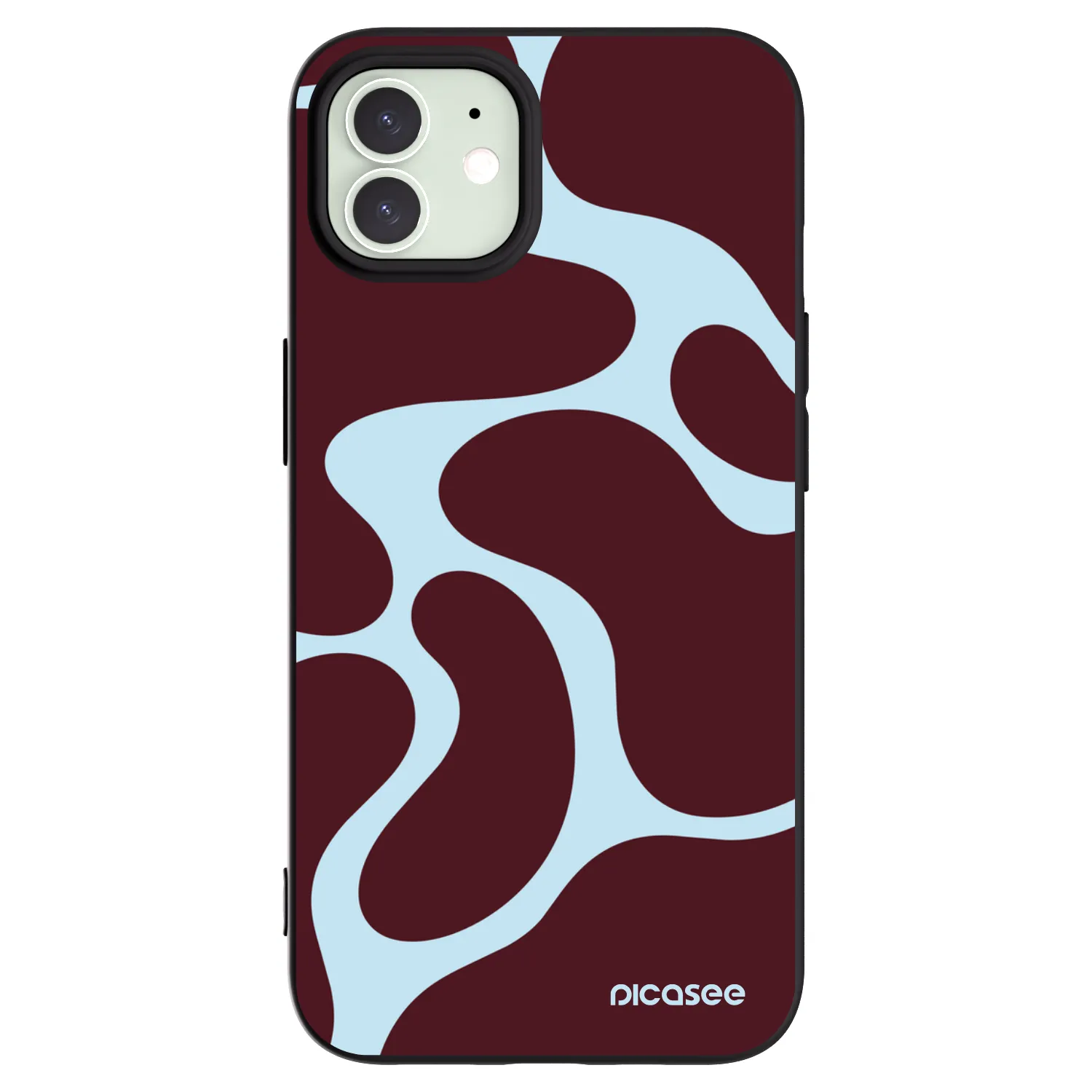 Picasee silikónový čierny obal pre Apple iPhone 12 - Soft Detour