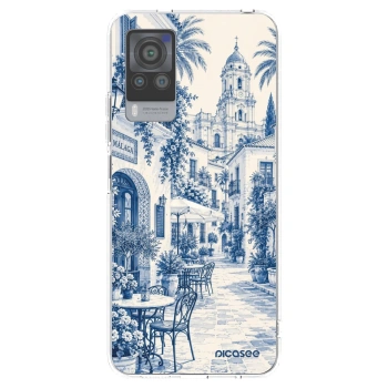 Picasee silikónový prehľadný obal pre Vivo X60 Pro 5G - Calle Azul