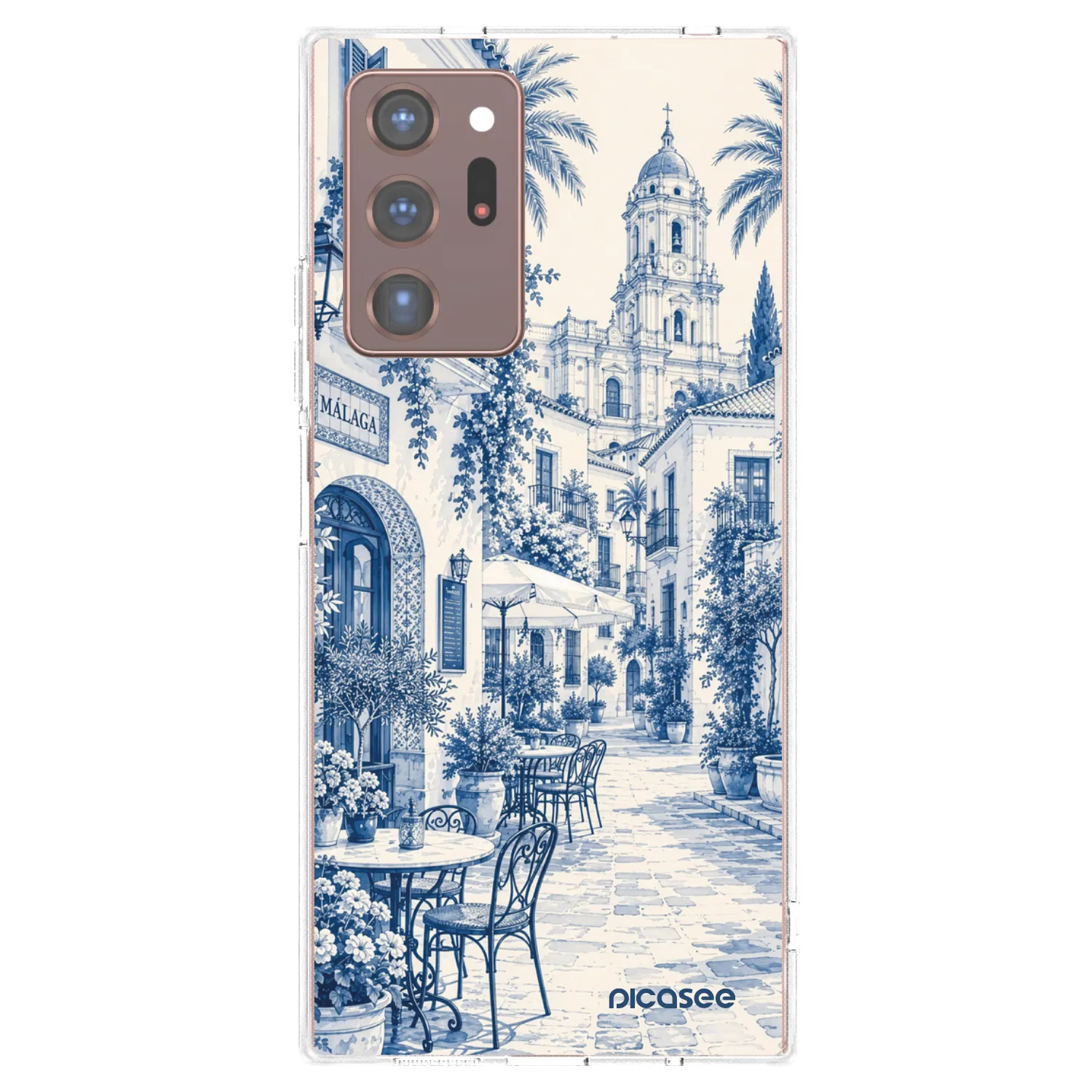 Picasee silikónový prehľadný obal pre Samsung Galaxy Note 20 Ultra - Calle Azul