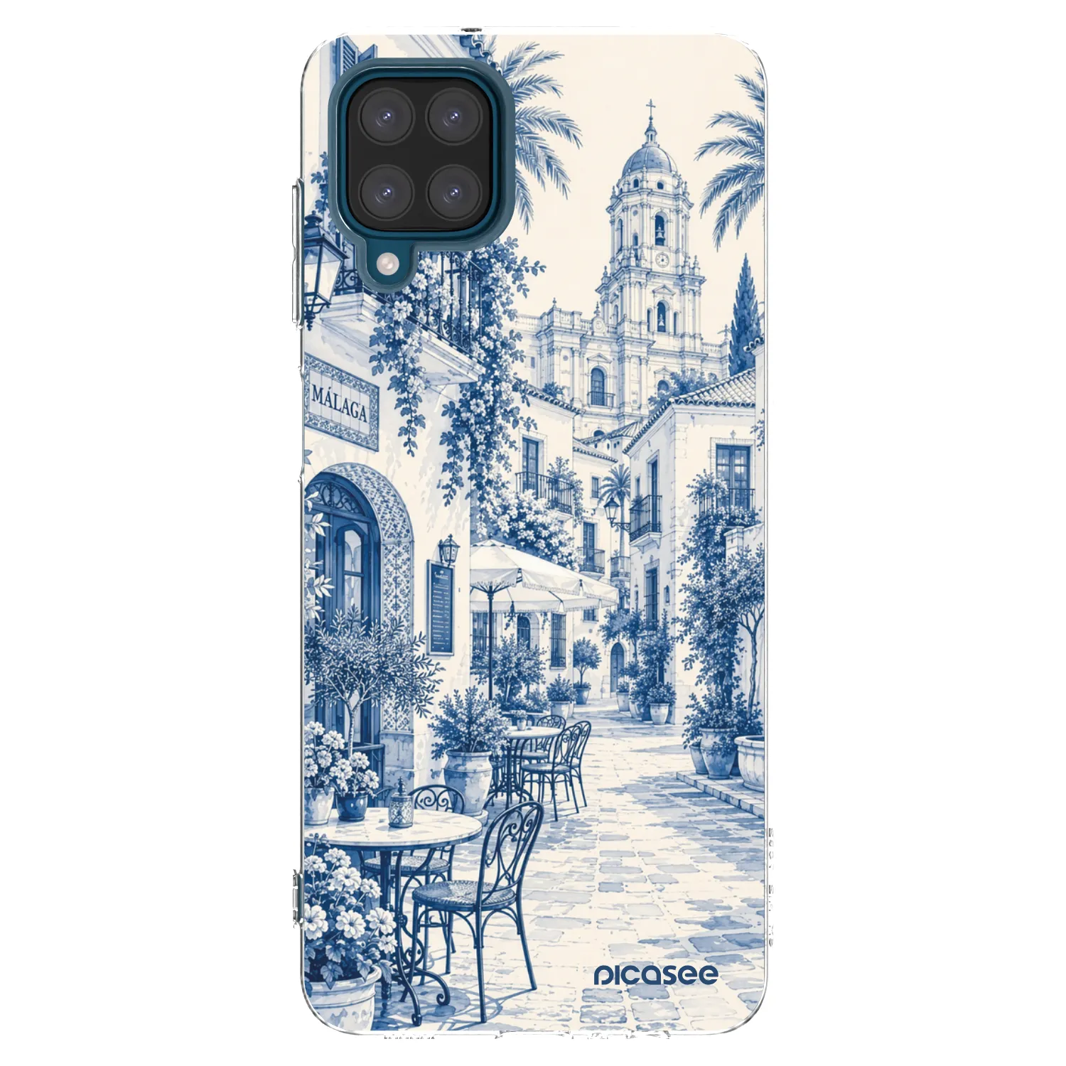 Picasee silikónový prehľadný obal pre Samsung Galaxy A12 A125F - Calle Azul