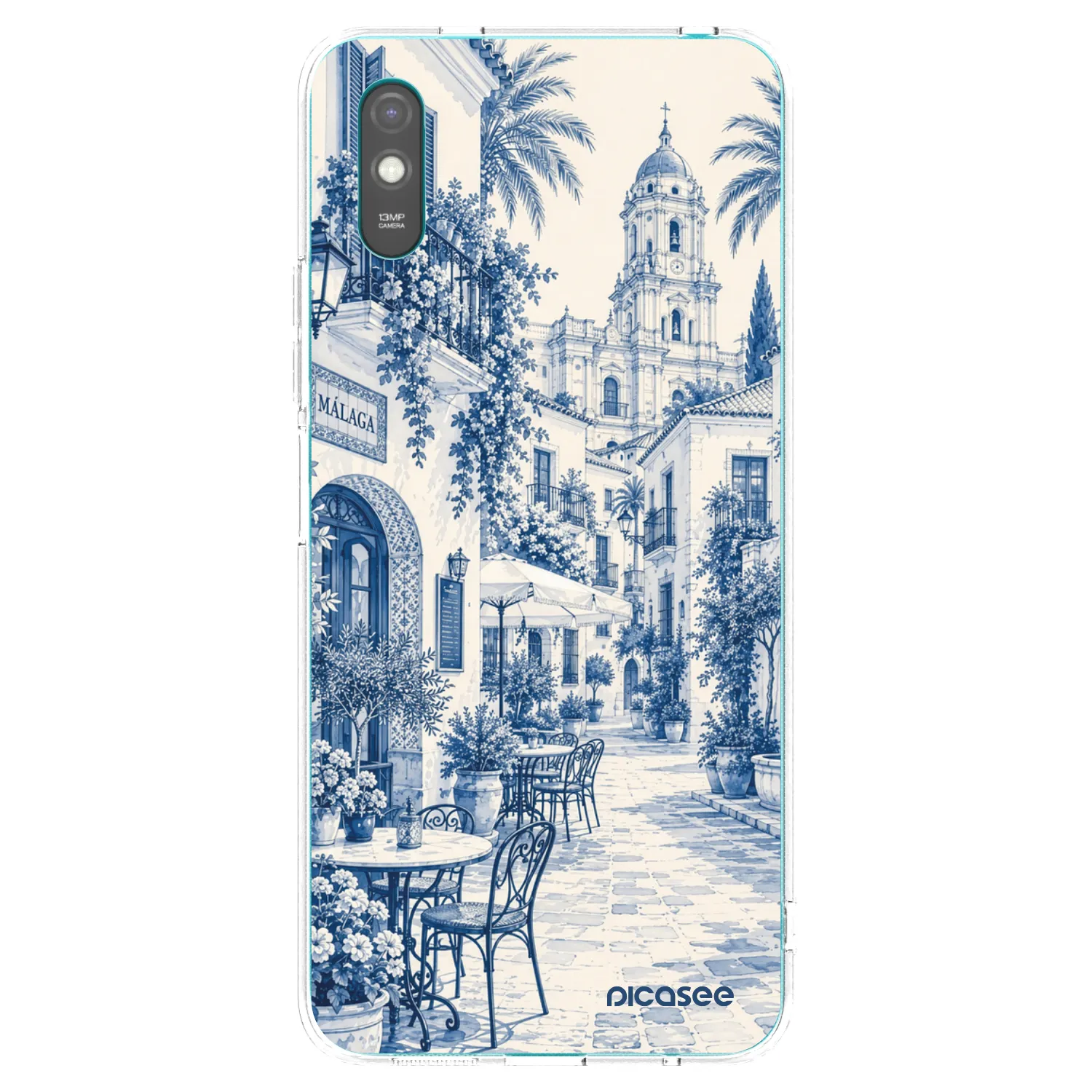 Picasee silikónový prehľadný obal pre Xiaomi Redmi 9AT - Calle Azul
