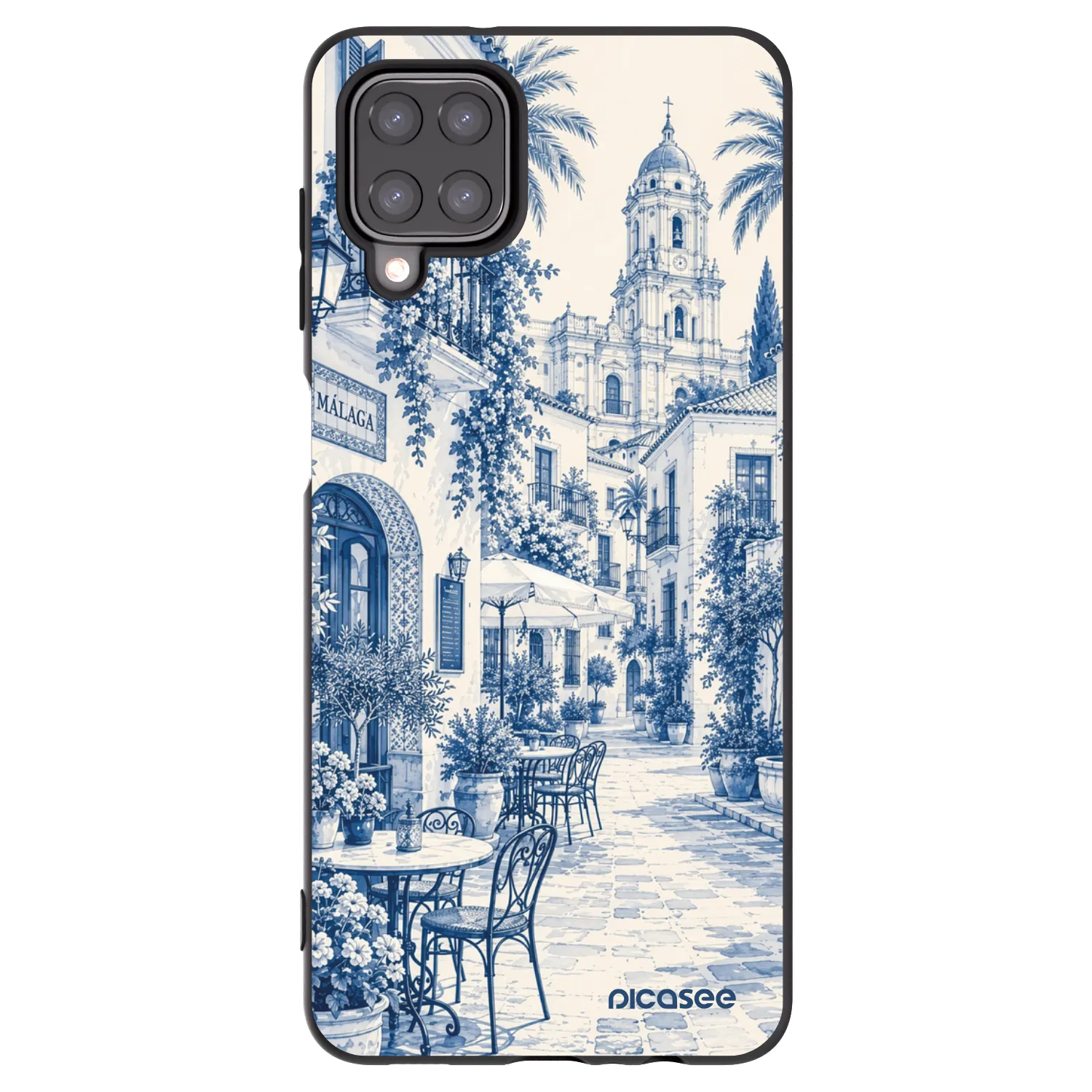 Picasee silikónový čierny obal pre Samsung Galaxy M12 M127F - Calle Azul